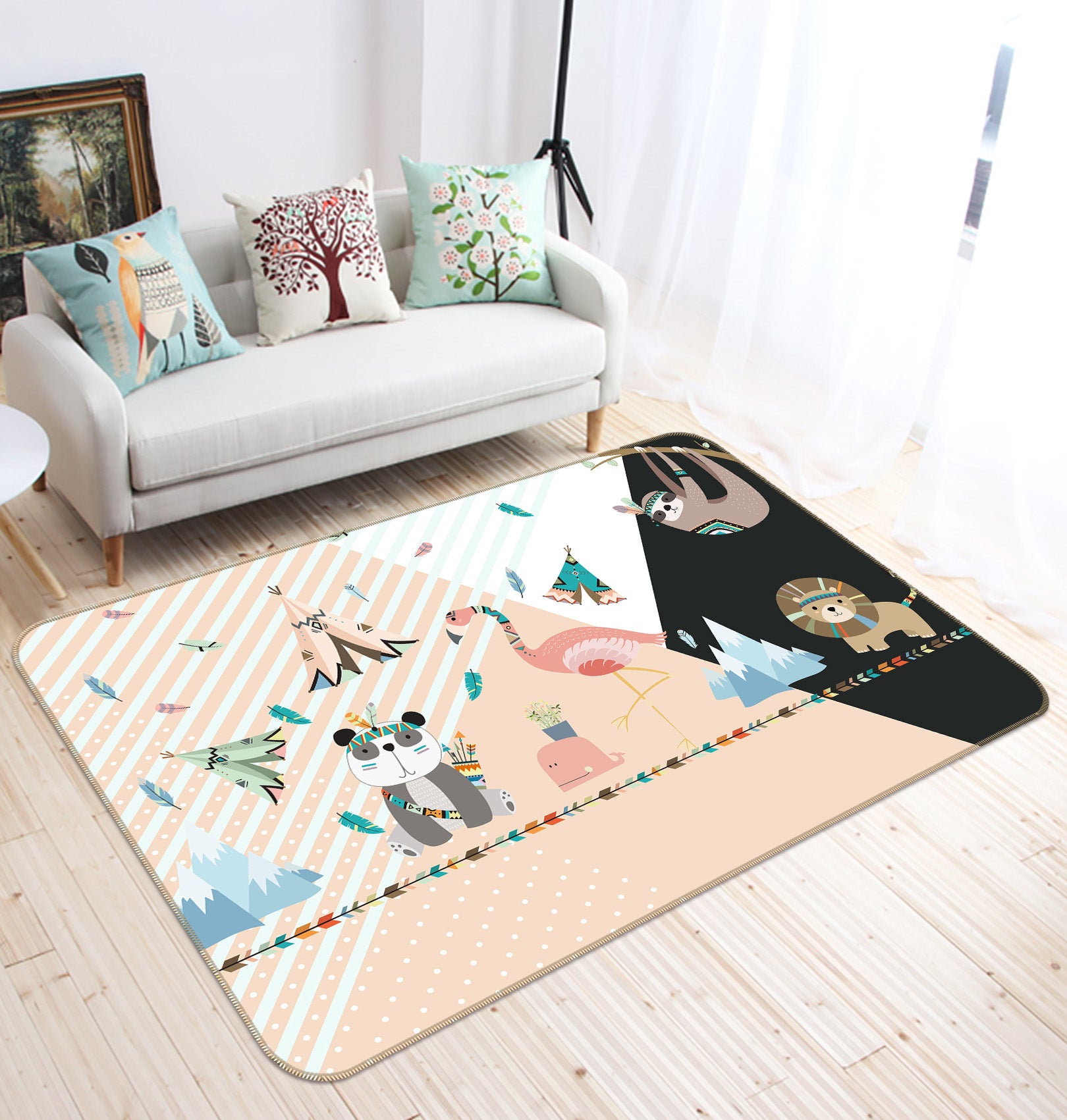 3D Animals 34082 Non Slip Rug Mat