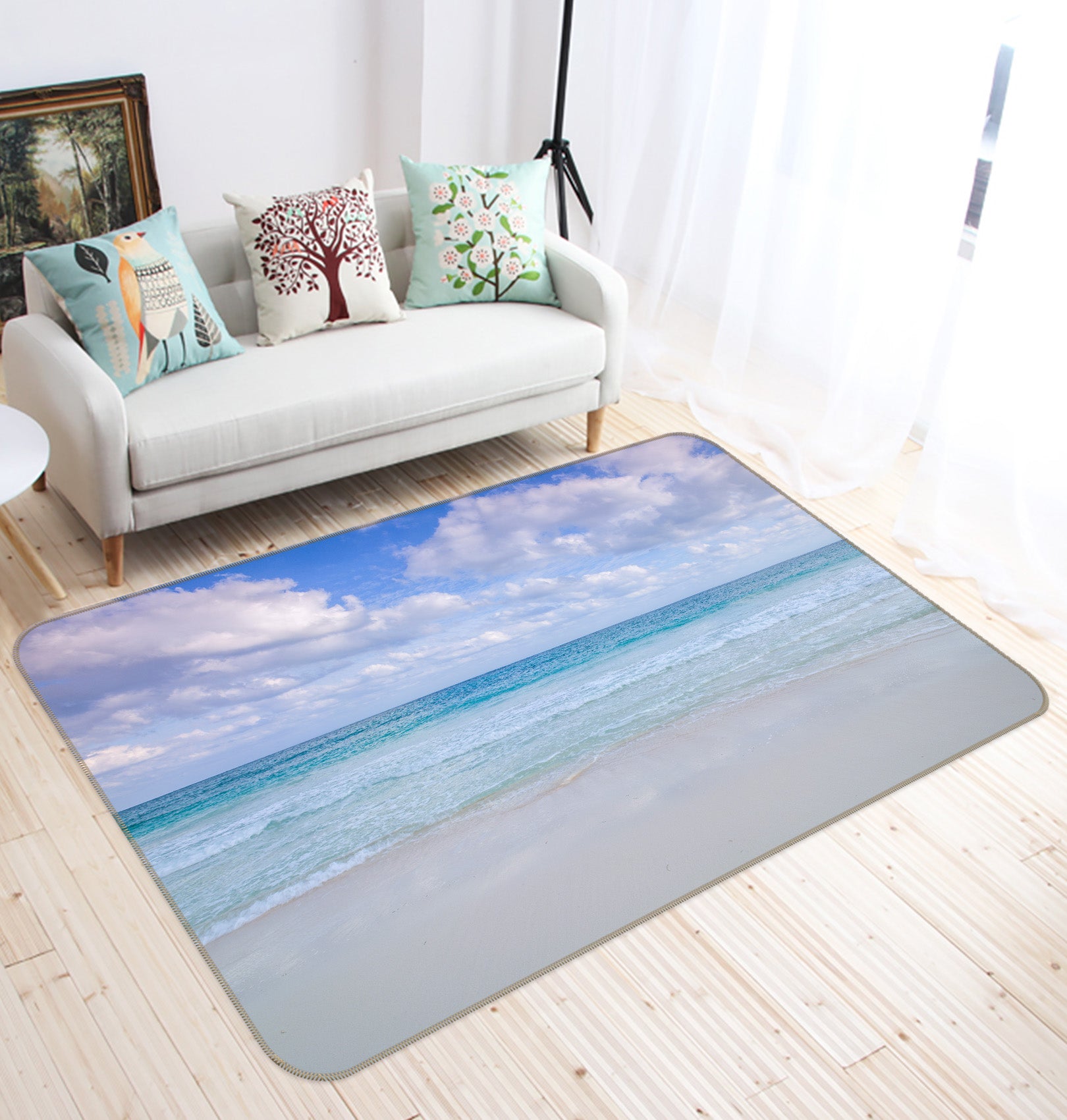 3D Seaside Sky 83269 Assaf Frank Rug Non Slip Rug Mat