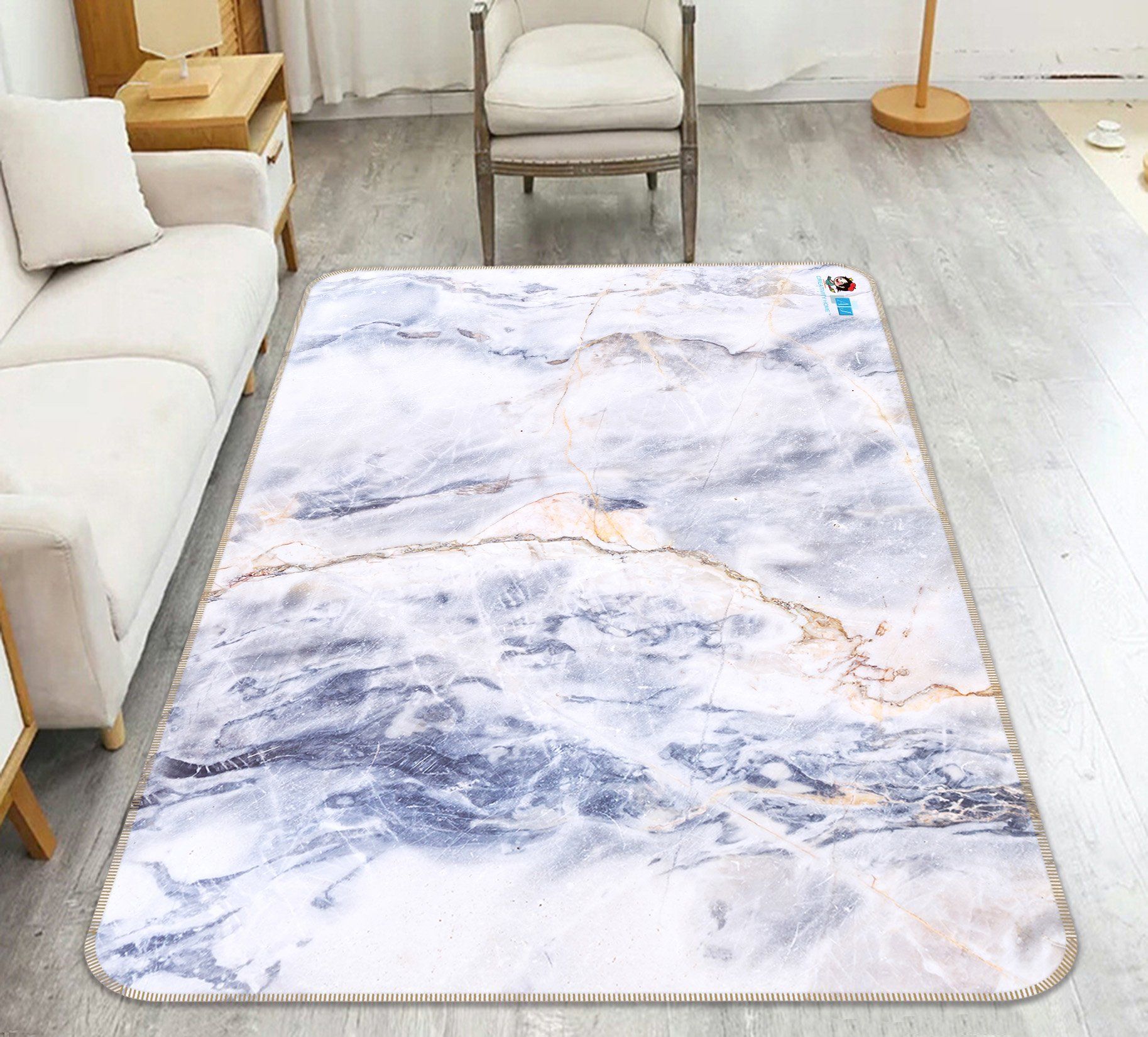 3D Marble 741 Non Slip Rug Mat Mat AJ Creativity Home