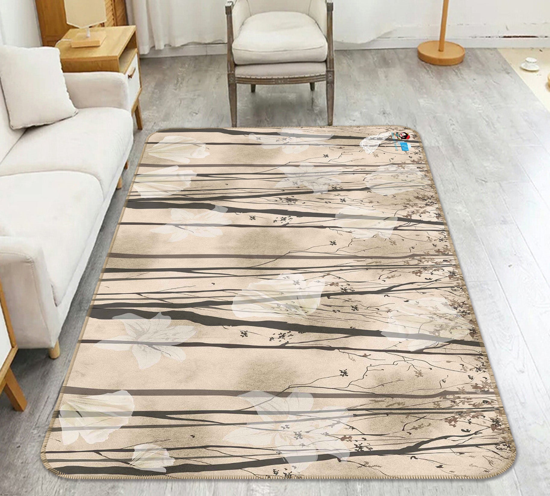 3D Stripe 66093 Non Slip Rug Mat