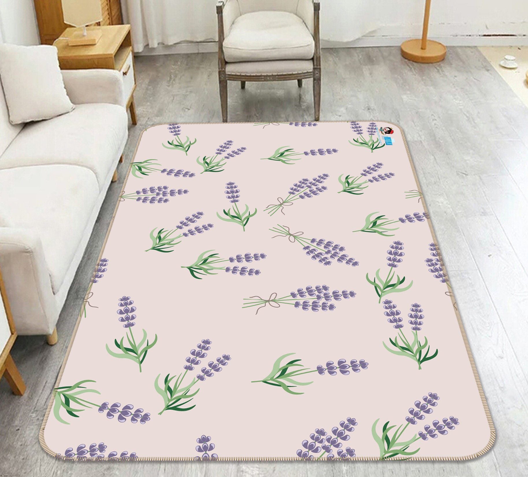 3D Purple Grass 056 Non Slip Rug Mat Mat AJ Creativity Home