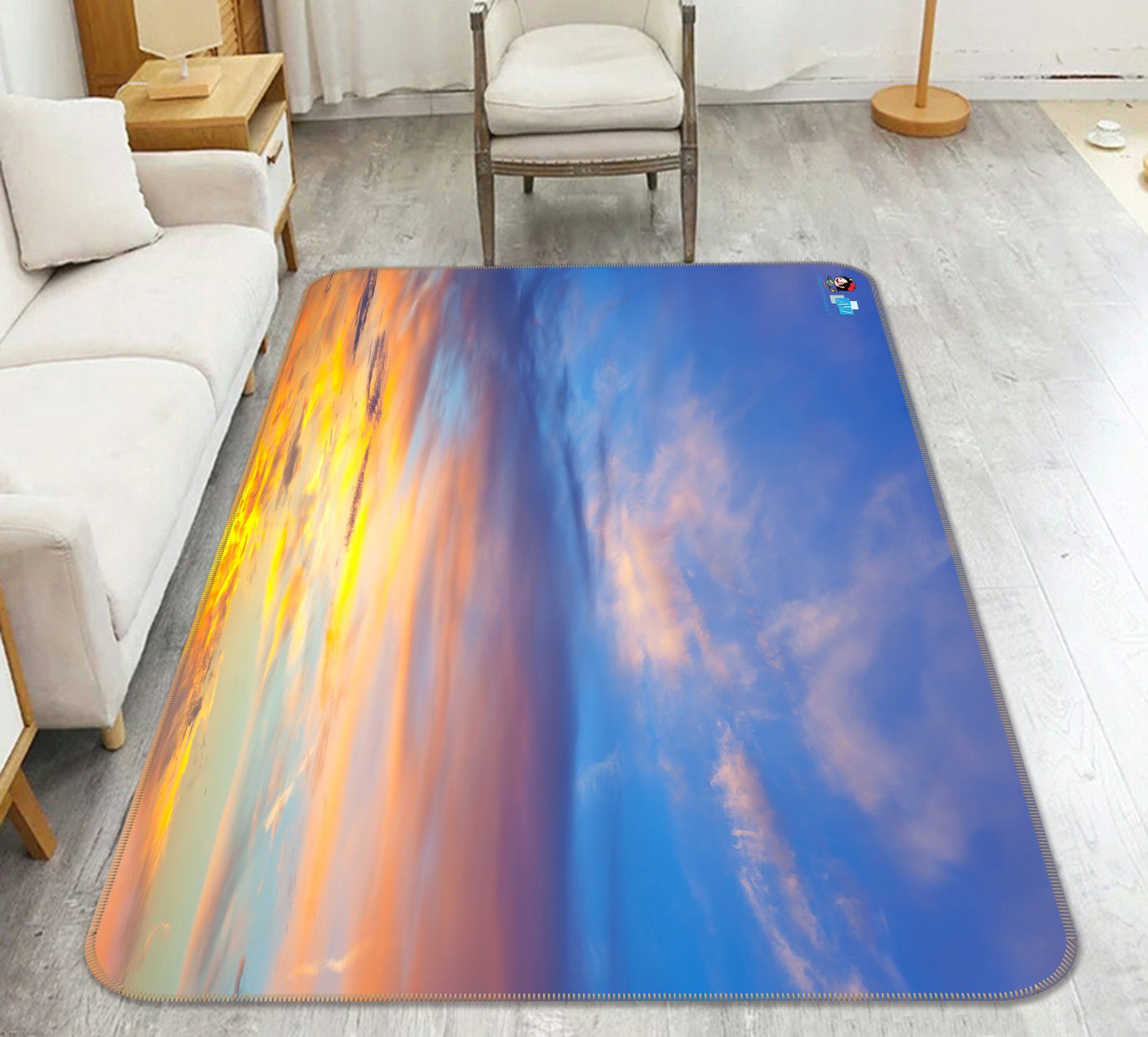 3D Sky Sunset 172 Non Slip Rug Mat Mat AJ Creativity Home