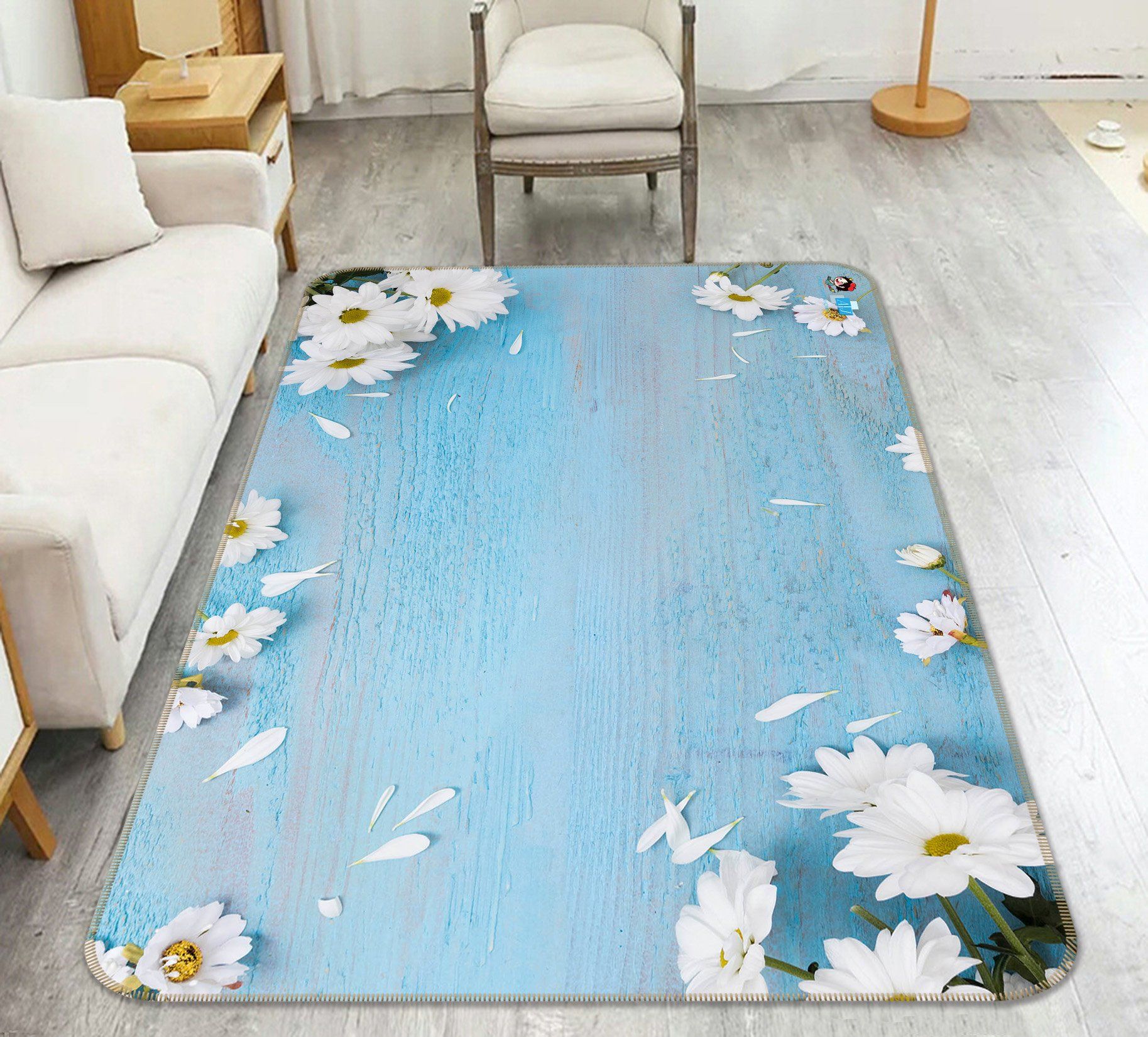 3D Chrysanthemum Place 206 Non Slip Rug Mat Mat AJ Creativity Home