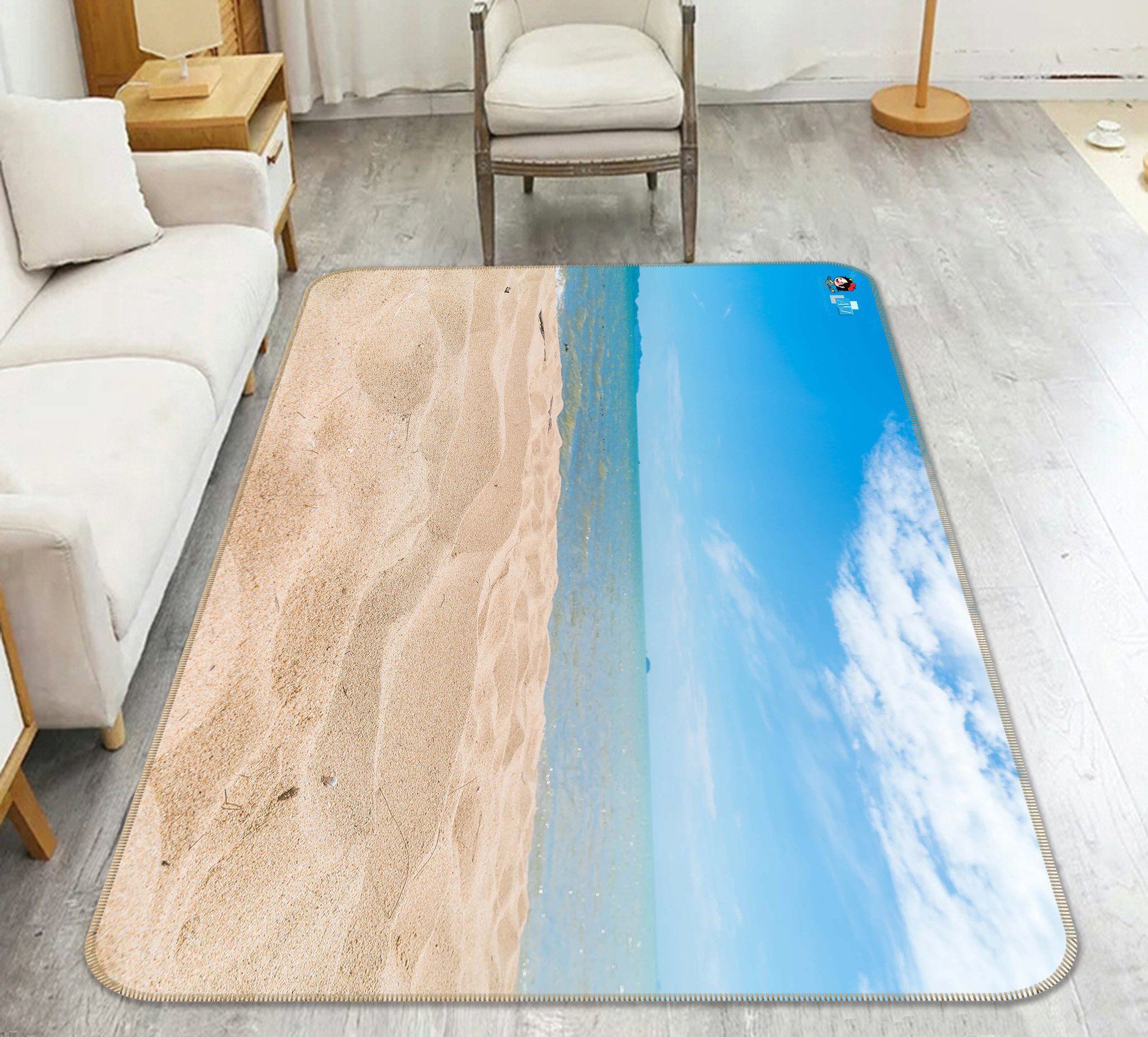3D Beach Pit 179 Non Slip Rug Mat Mat AJ Creativity Home