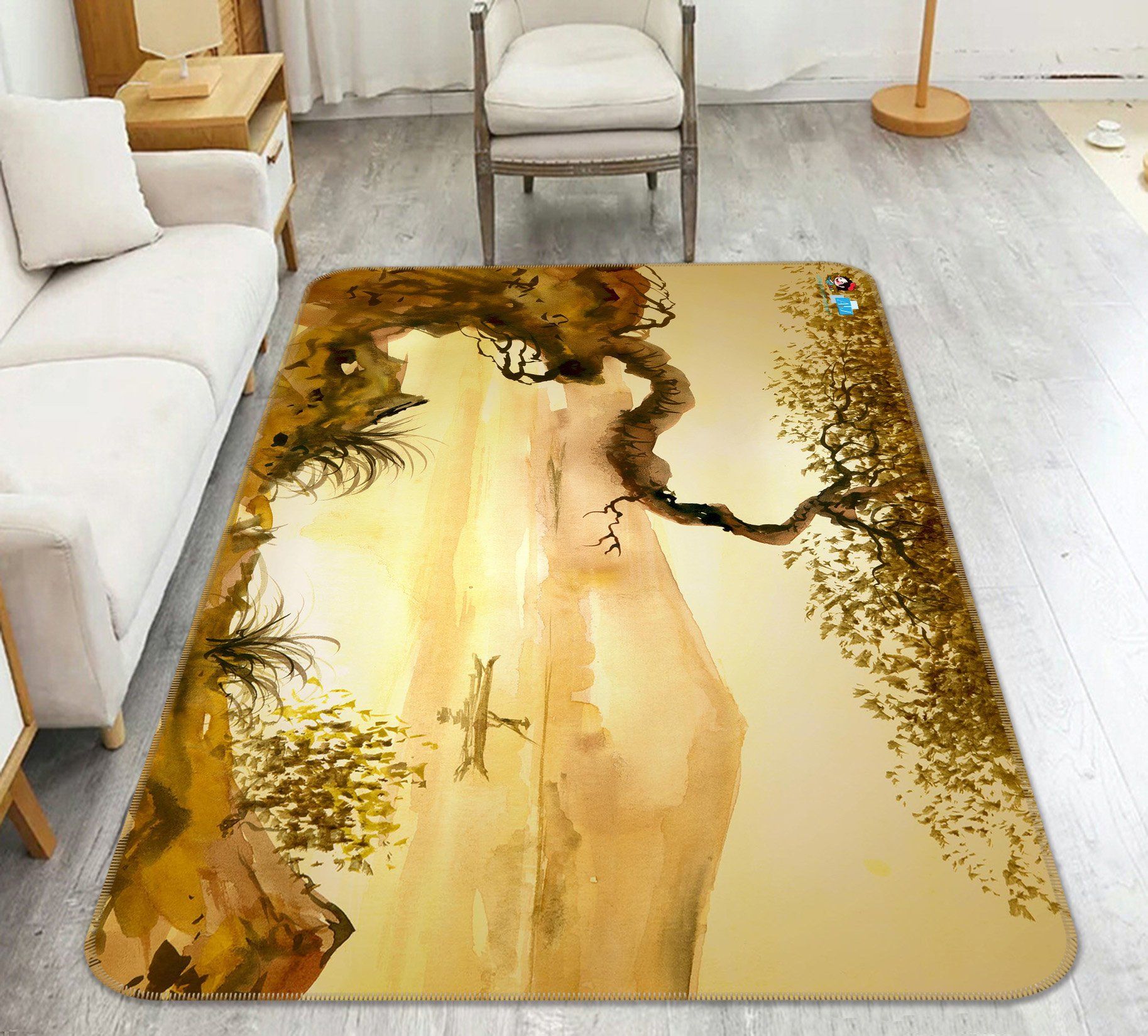 3D Fisherman Boat 528 Non Slip Rug Mat Mat AJ Creativity Home