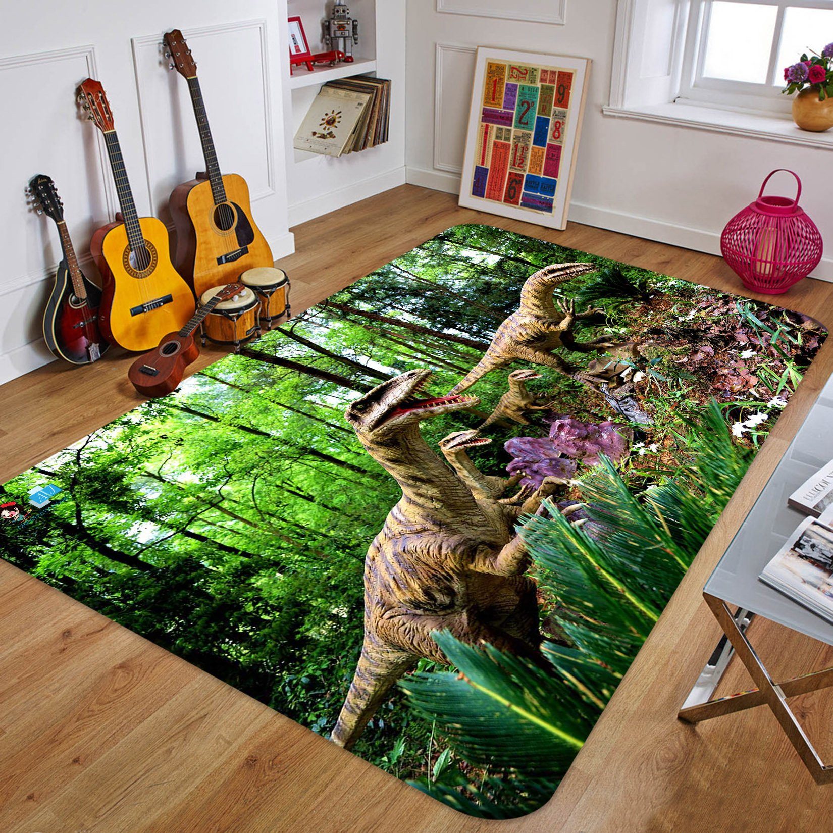 3D Forest Climbing 20 Non Slip Rug Mat Mat AJ Creativity Home