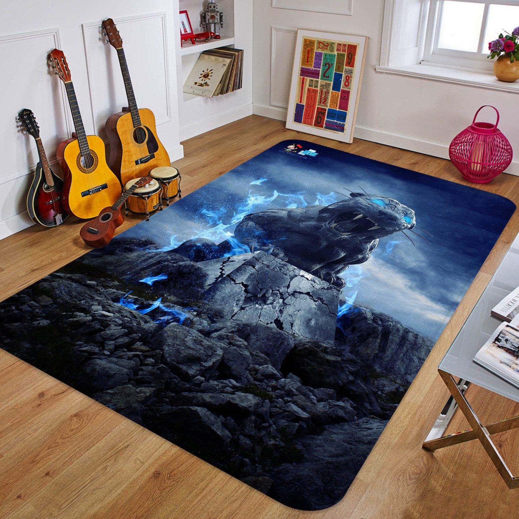 3D Tiger 8421 Non Slip Rug Mat Mat AJ Creativity Home