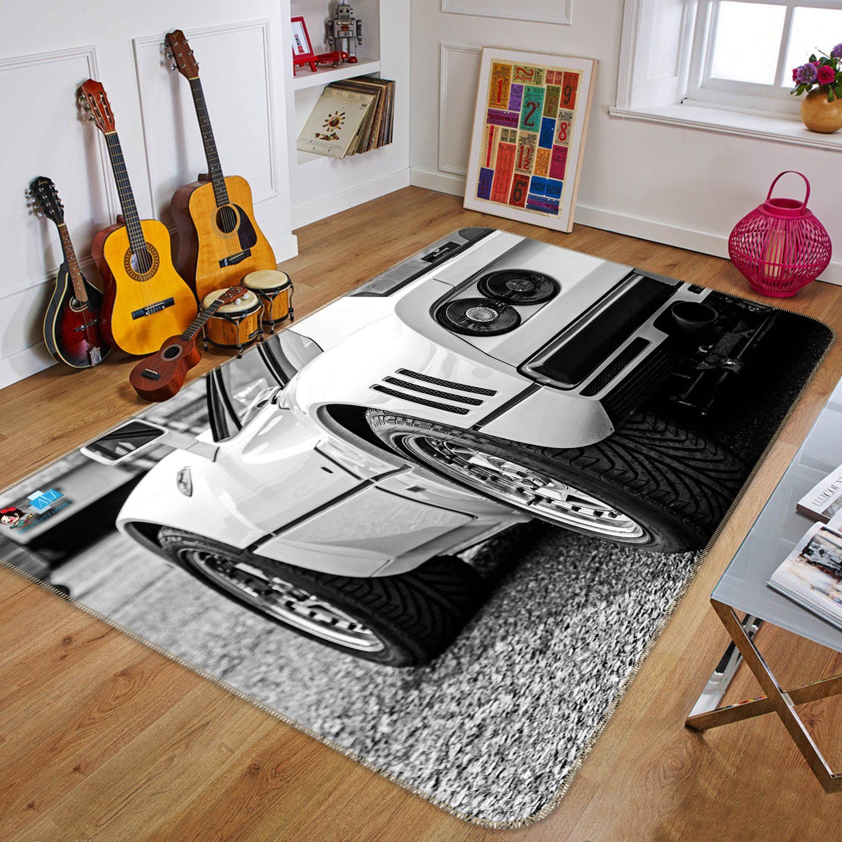 3D Tail Light 251 Non Slip Rug Mat Mat AJ Creativity Home