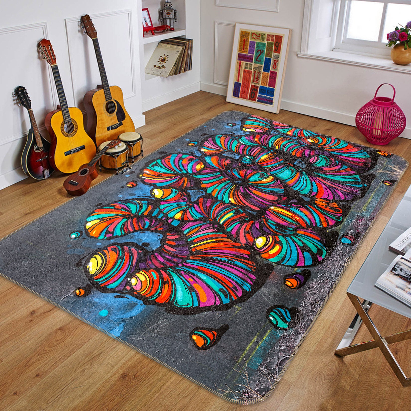 3D Color 35064 Non Slip Rug Mat