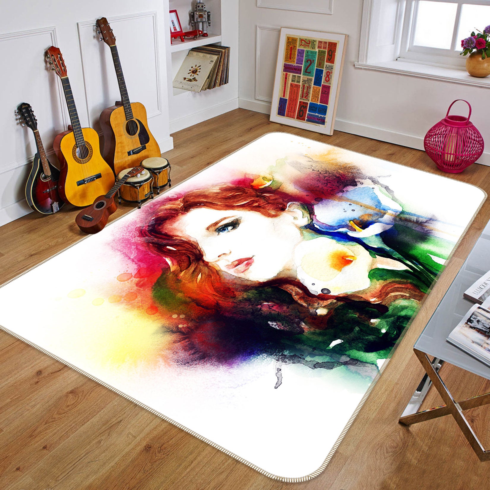 3D Model Lily 1010 Non Slip Rug Mat