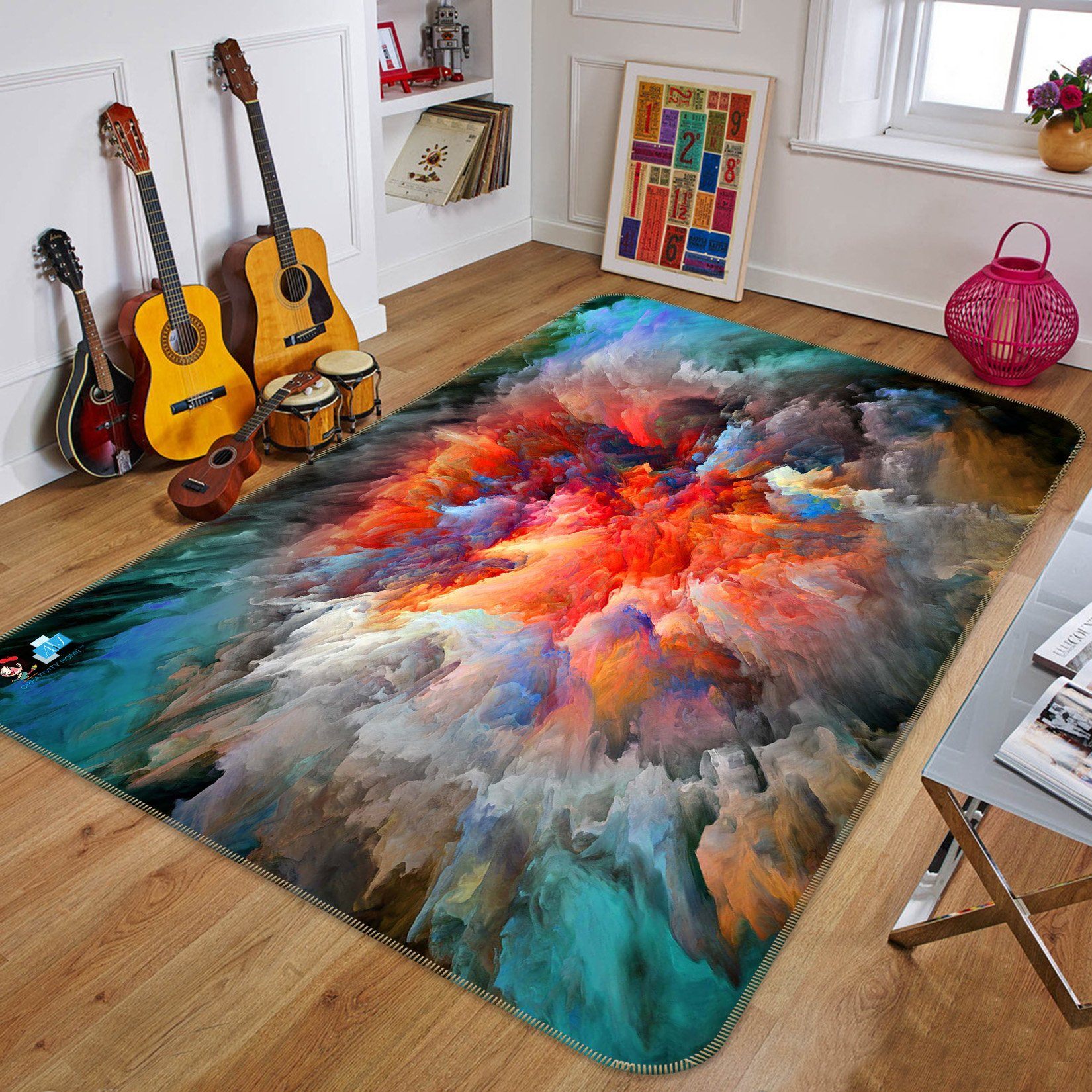 3D Nebula Influx 670 Non Slip Rug Mat Mat AJ Creativity Home