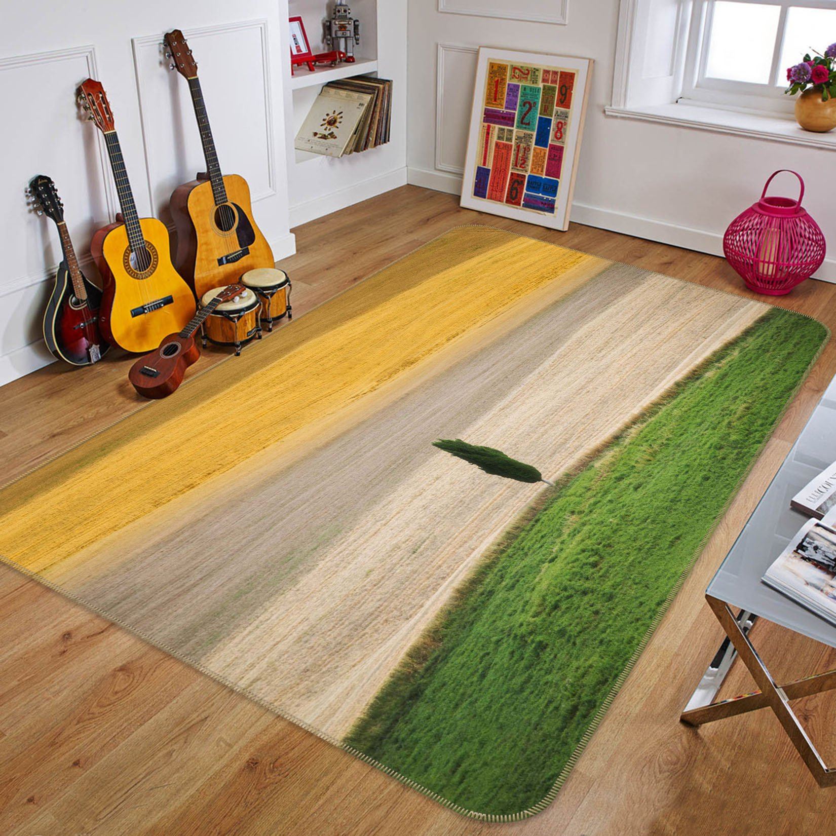 3D Beach Grass 1139 Marco Carmassi Rug Non Slip Rug Mat Mat AJ Creativity Home
