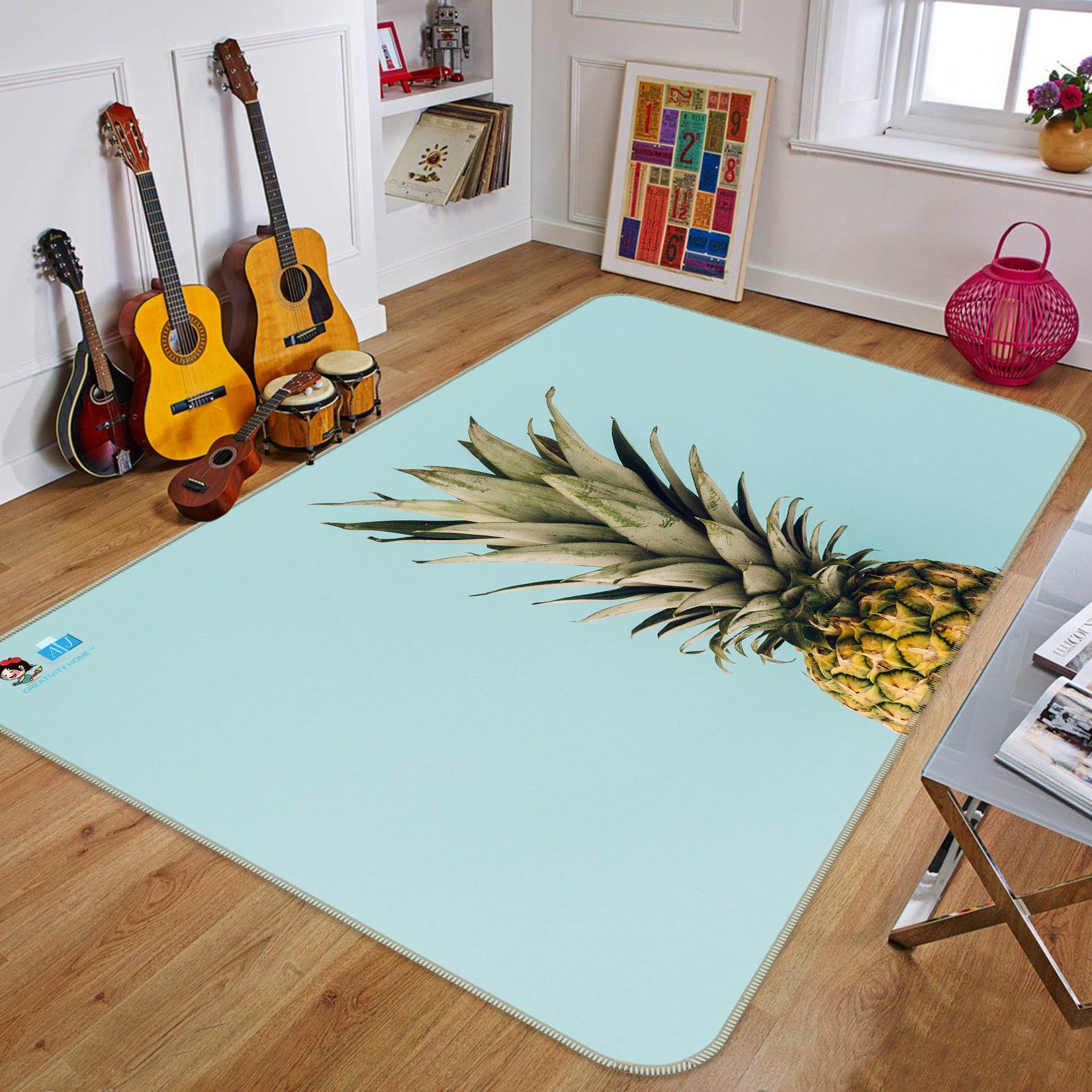 3D Pineapple Root 281 Non Slip Rug Mat Mat AJ Creativity Home