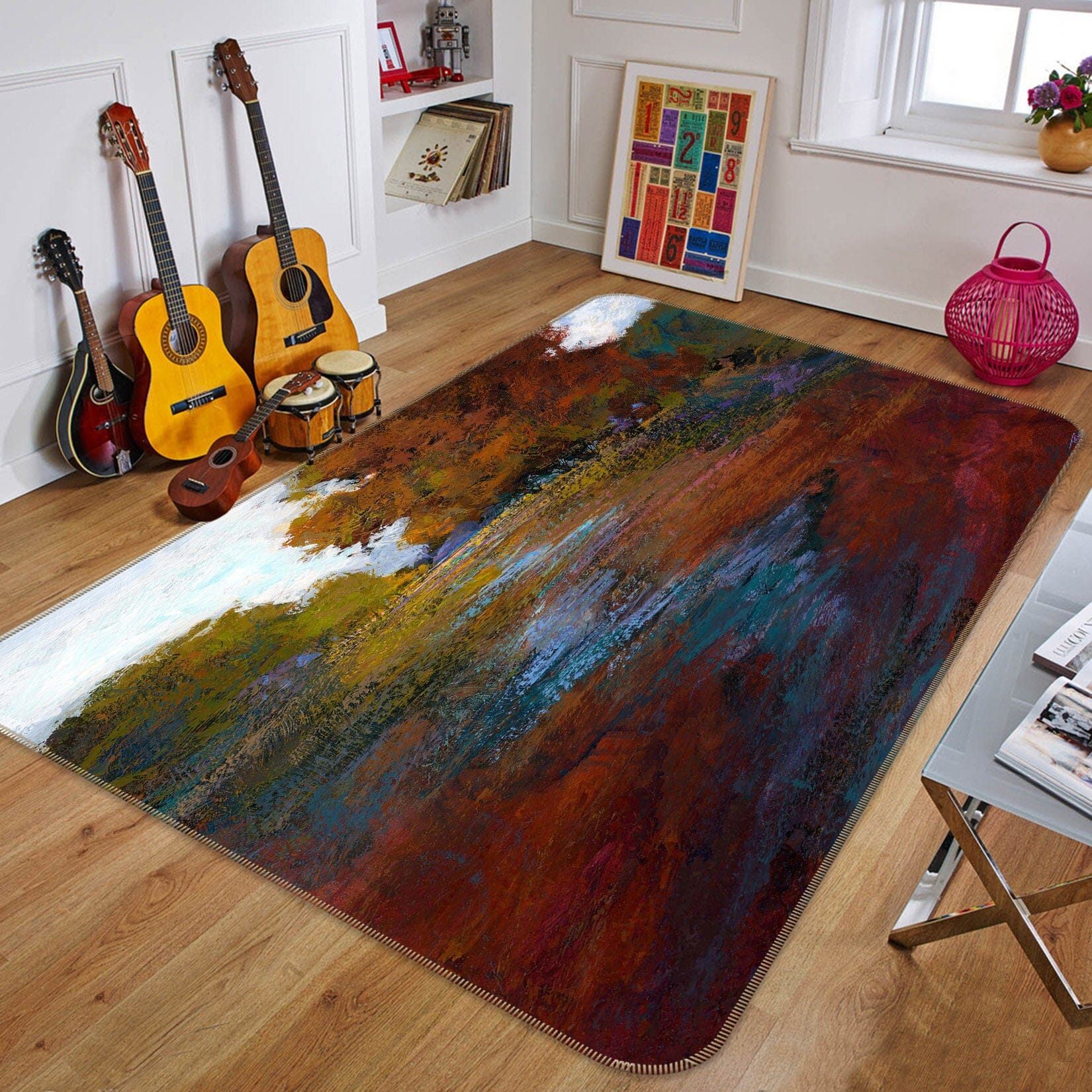 3D Maple Leaf 1040 Michael Tienhaara Rug Non Slip Rug Mat Mat AJ Creativity Home