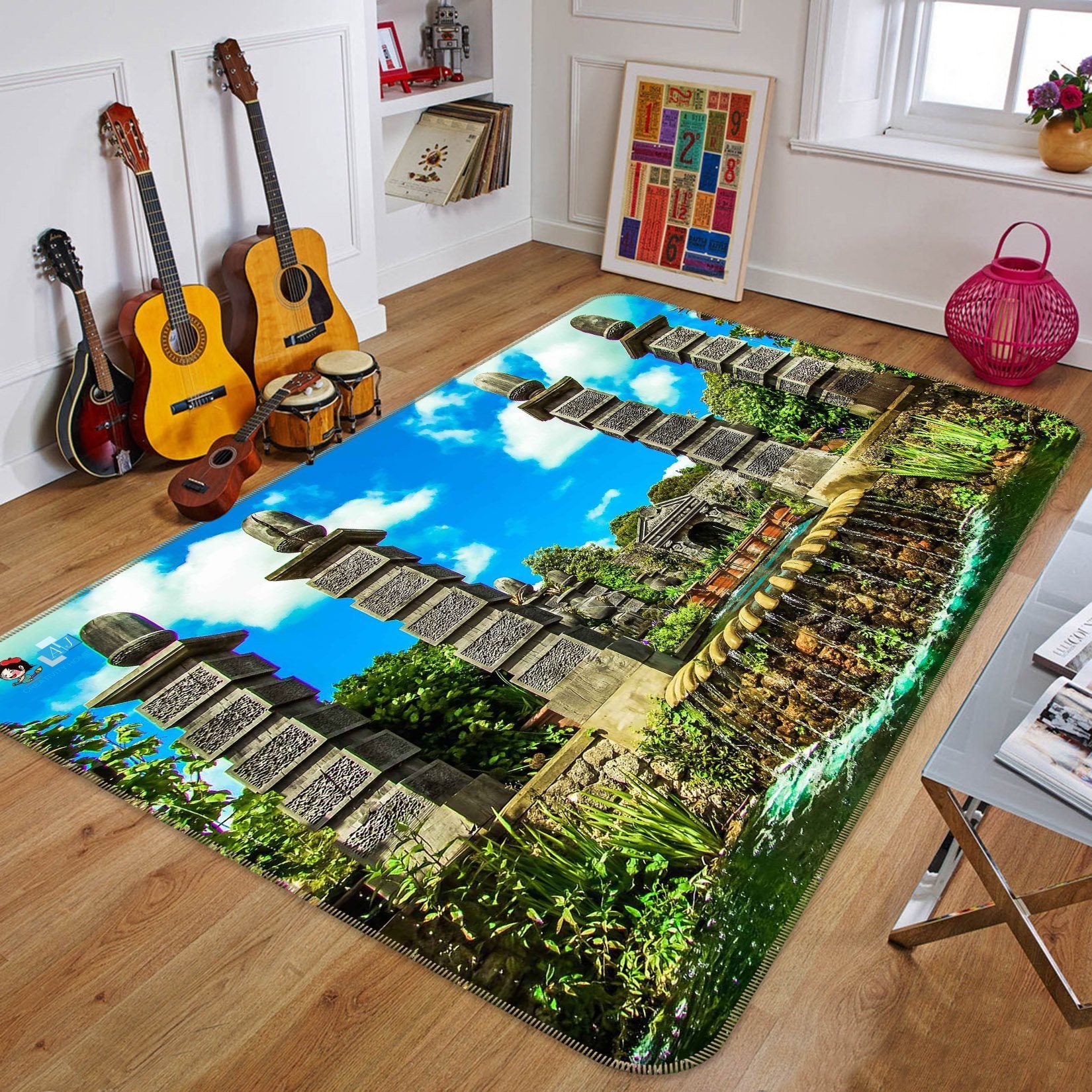3D Fountain Pool 508 Non Slip Rug Mat Mat AJ Creativity Home
