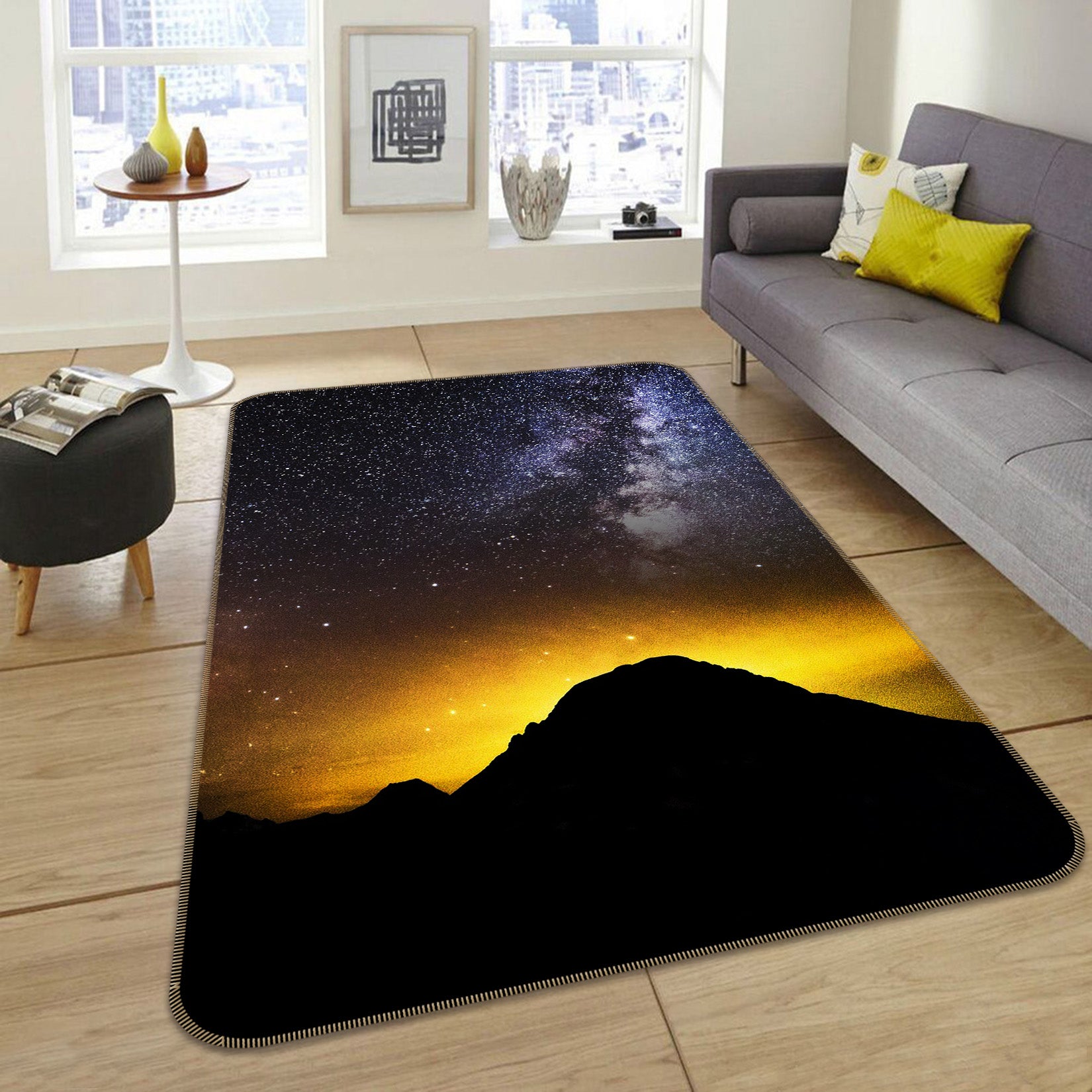 3D Mountains 65068 Non Slip Rug Mat