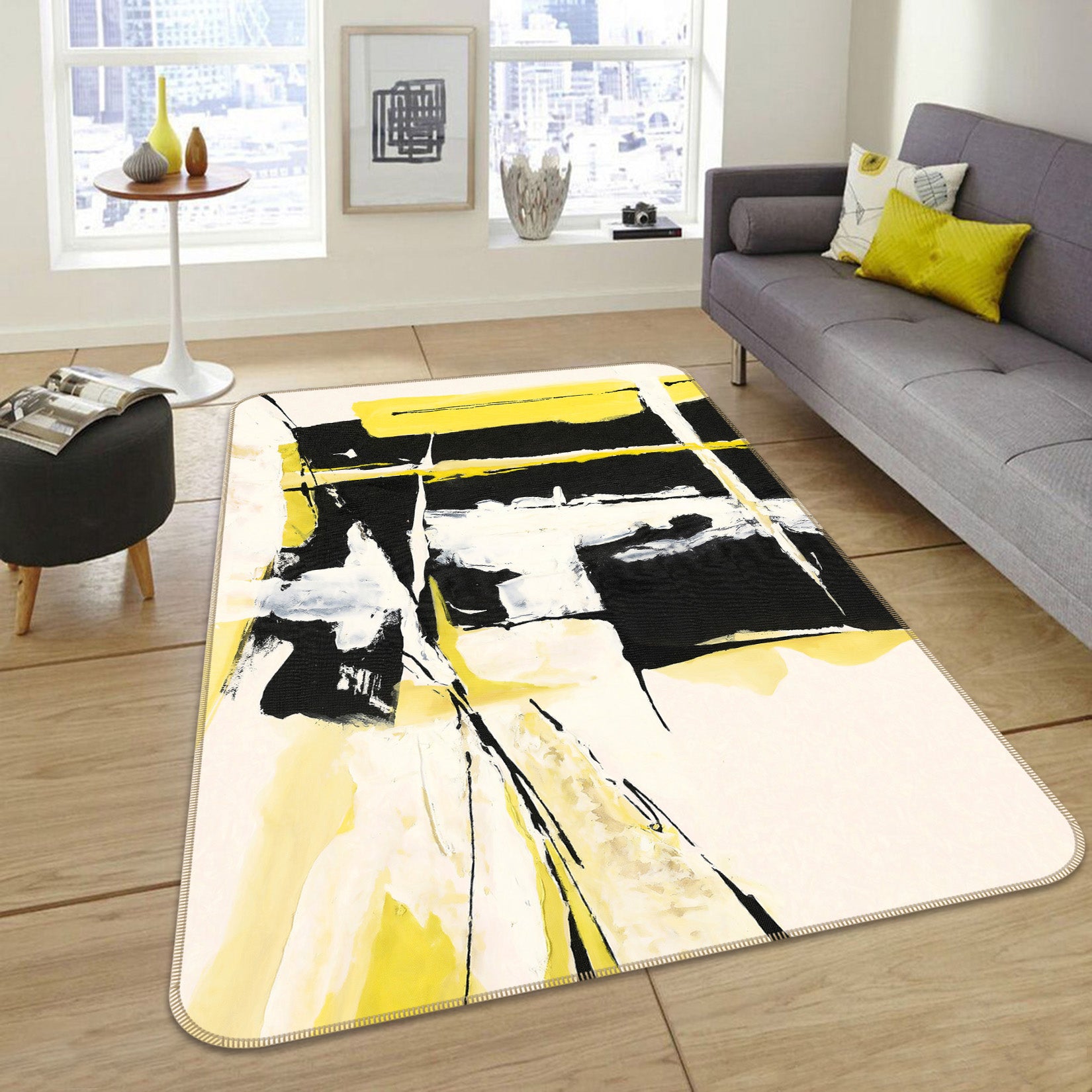 3D Pattern 65037 Non Slip Rug Mat