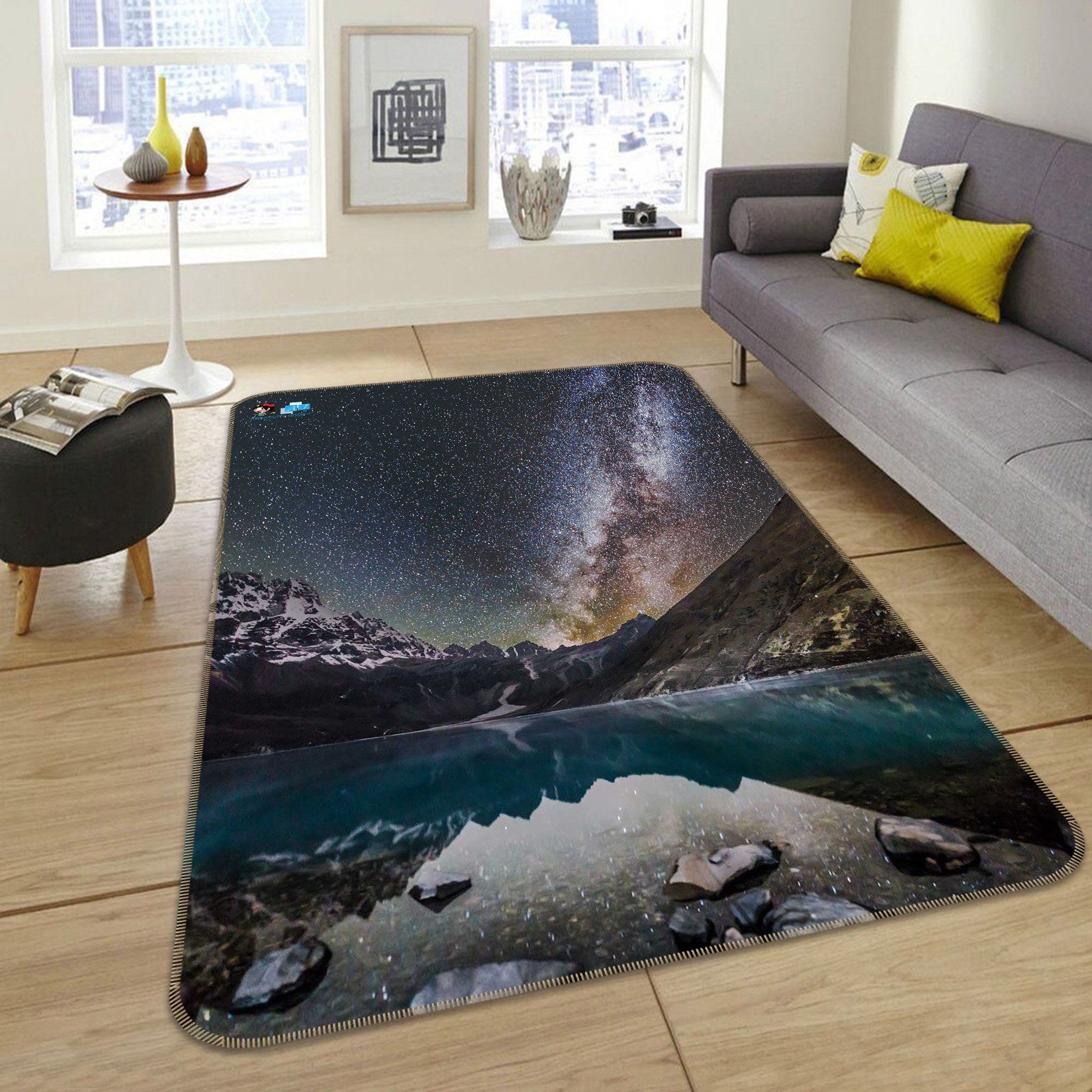3D Lake Stars Sky 209 Non Slip Rug Mat Mat AJ Creativity Home