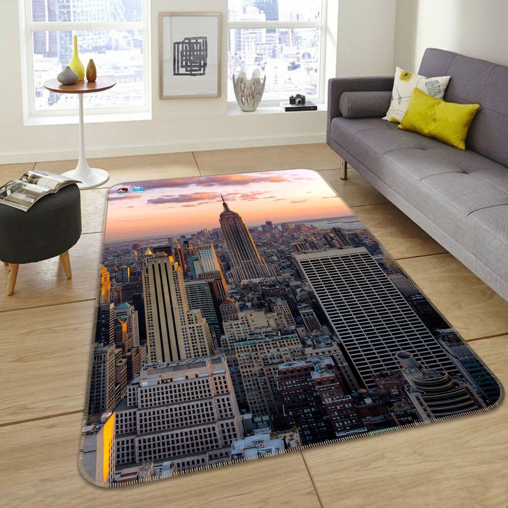 3D New York Sunset 201 Non Slip Rug Mat Mat AJ Creativity Home
