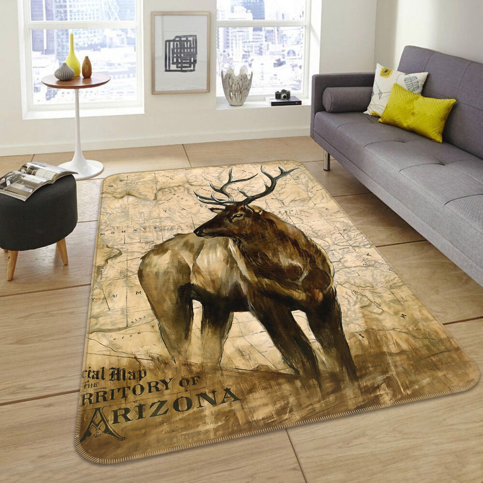 3D Deer 65040 Non Slip Rug Mat