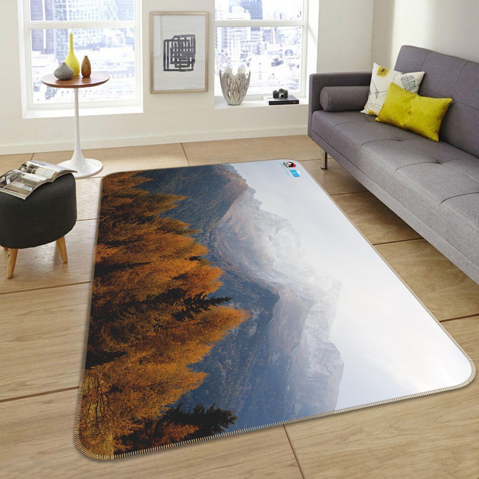 3D Woods Mountain 026 Non Slip Rug Mat Mat AJ Creativity Home