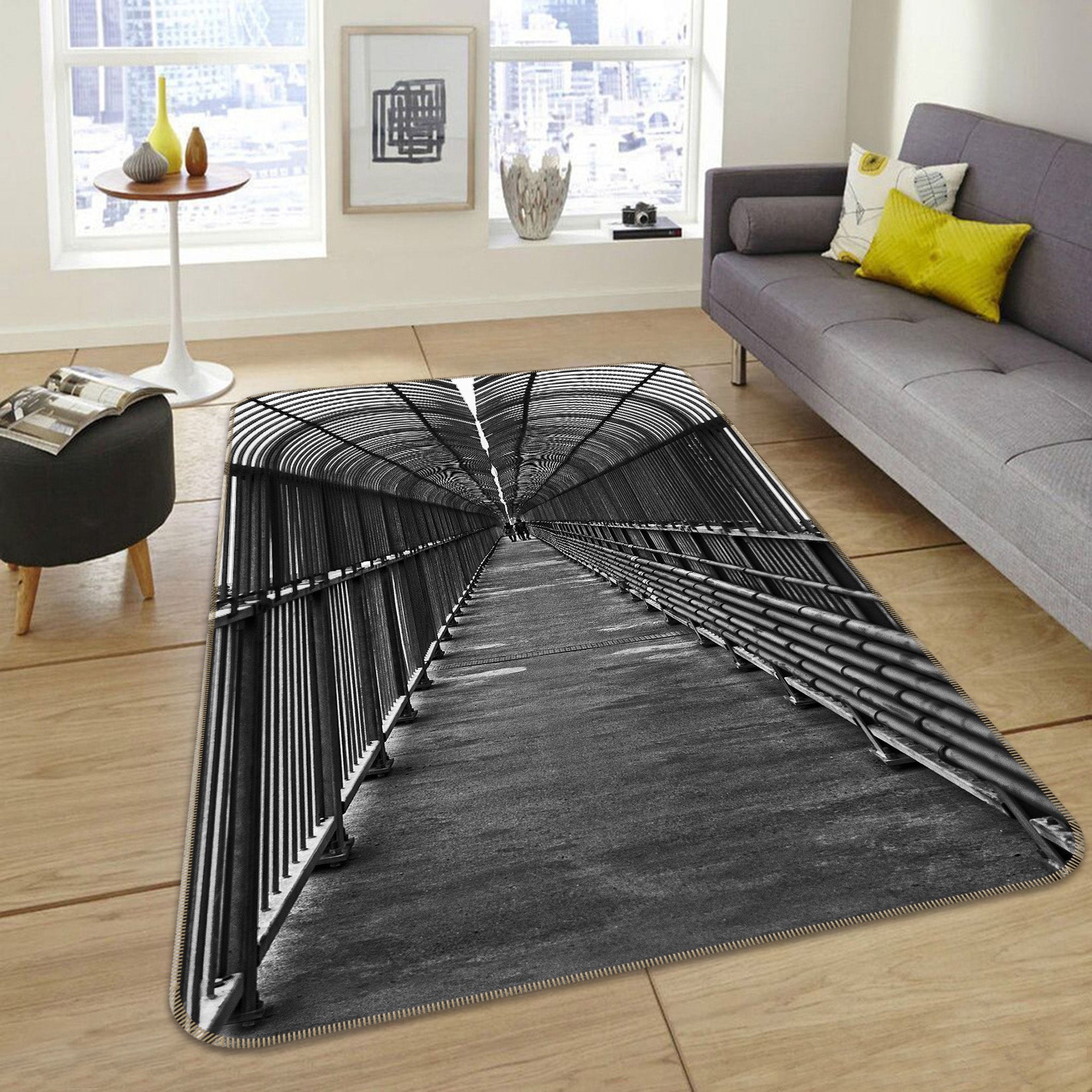 3D Tunnel 35121 Non Slip Rug Mat