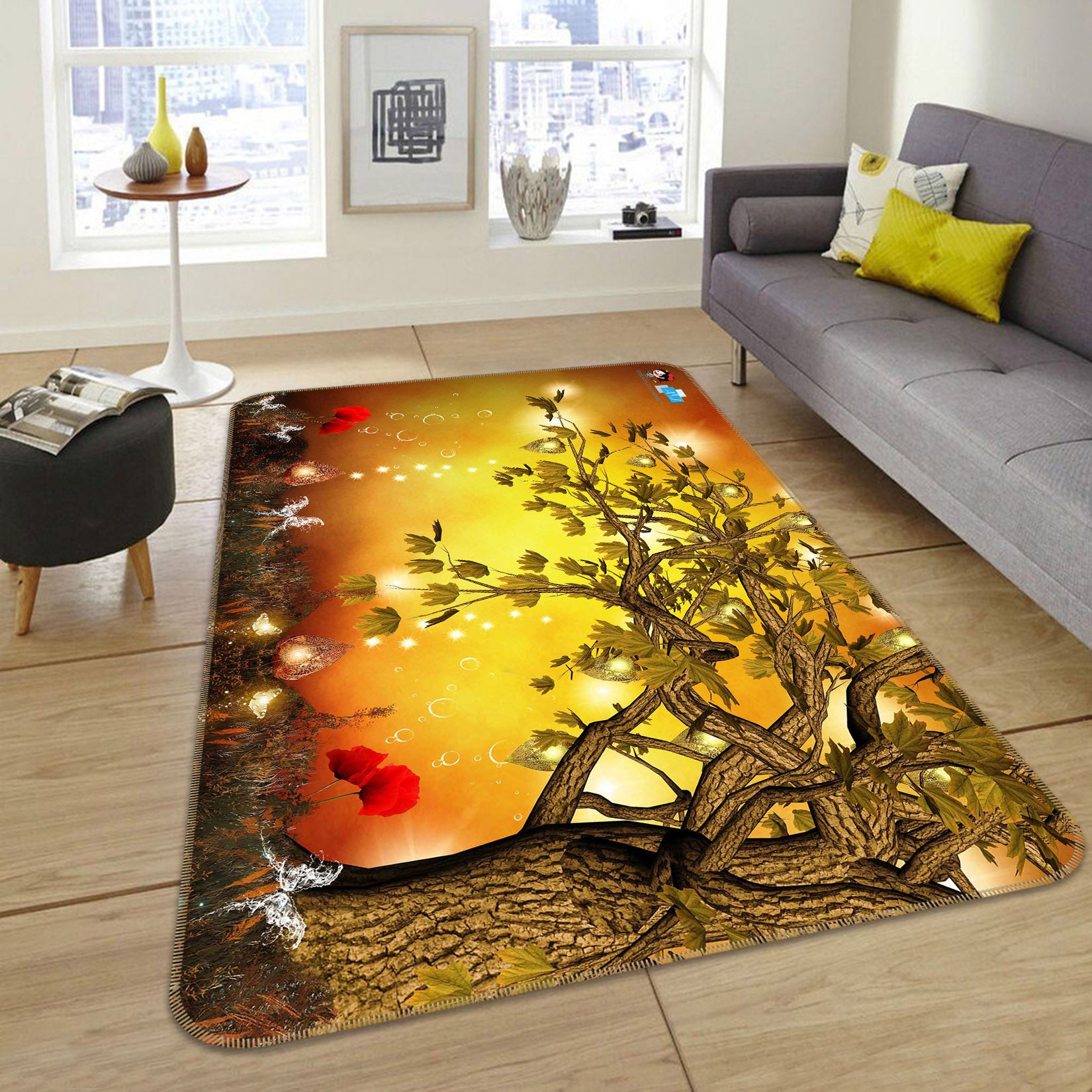 3D Tree Vine 66073 Non Slip Rug Mat
