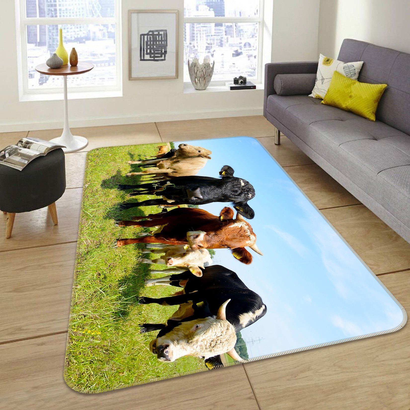 3D Cattle 569 Animal Non Slip Rug Mat Mat AJ Creativity Home