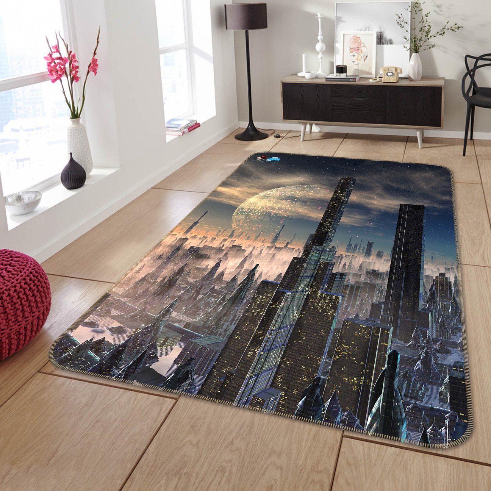 3D Advanced City 138 Non Slip Rug Mat Mat AJ Creativity Home