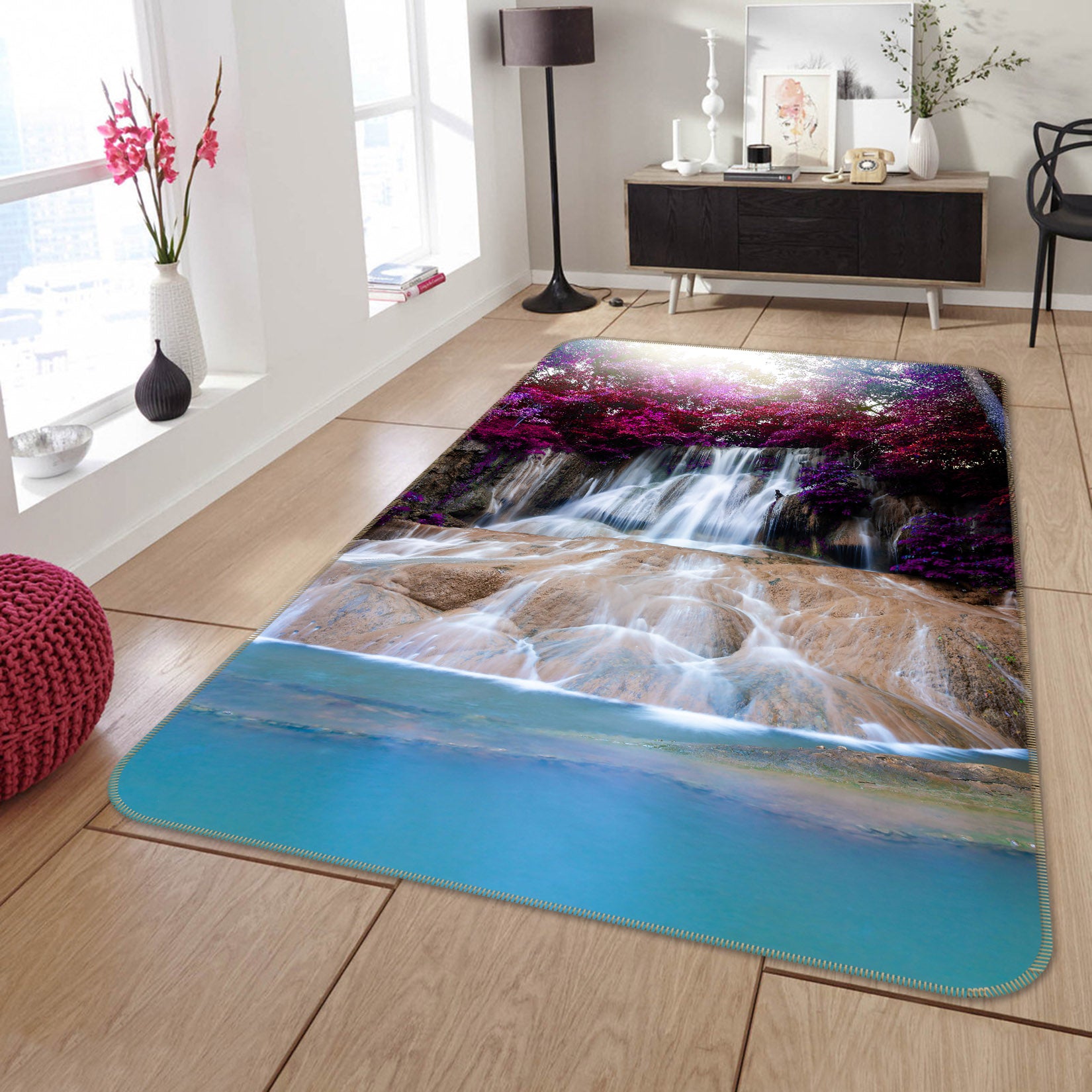 3D Waterfall 26042 Non Slip Rug Mat