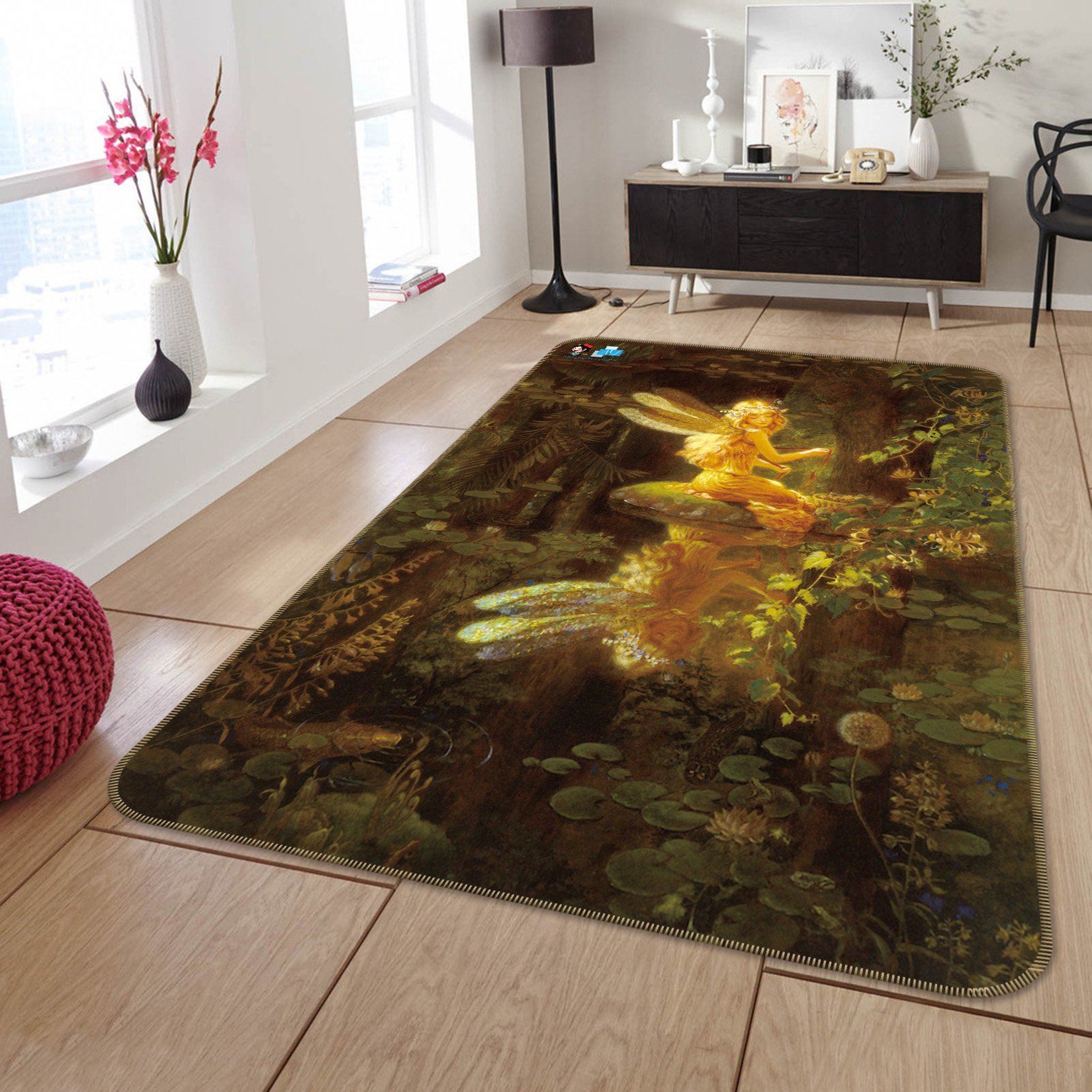 3D Elf Reflection 062 Non Slip Rug Mat Mat AJ Creativity Home