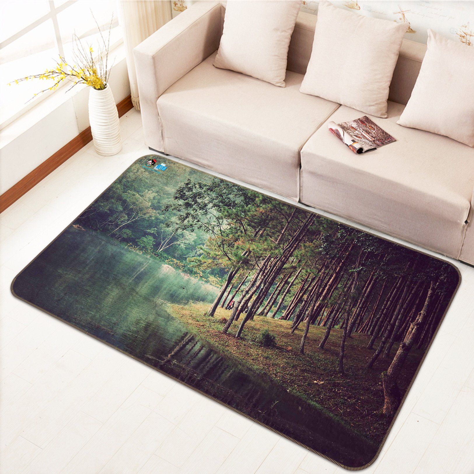 3D Shore Woods 611 Non Slip Rug Mat Mat AJ Creativity Home