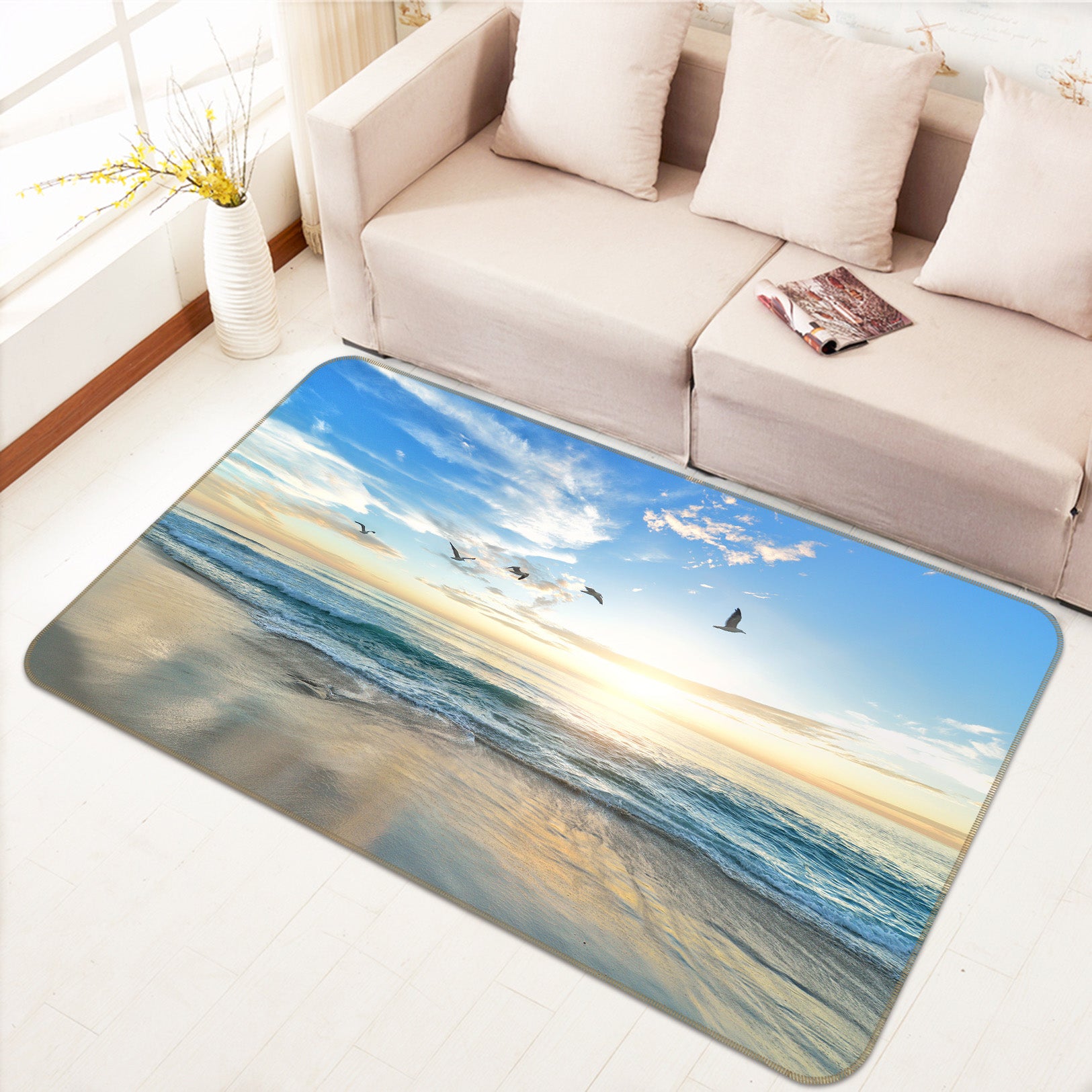 3D Seaside 36106 Non Slip Rug Mat