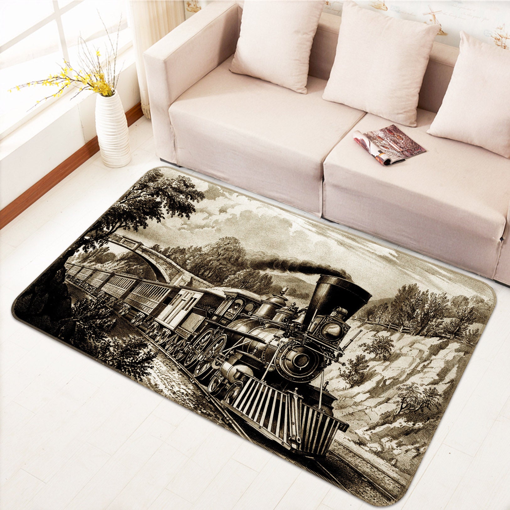 3D Train 38224 Vehicle Non Slip Rug Mat
