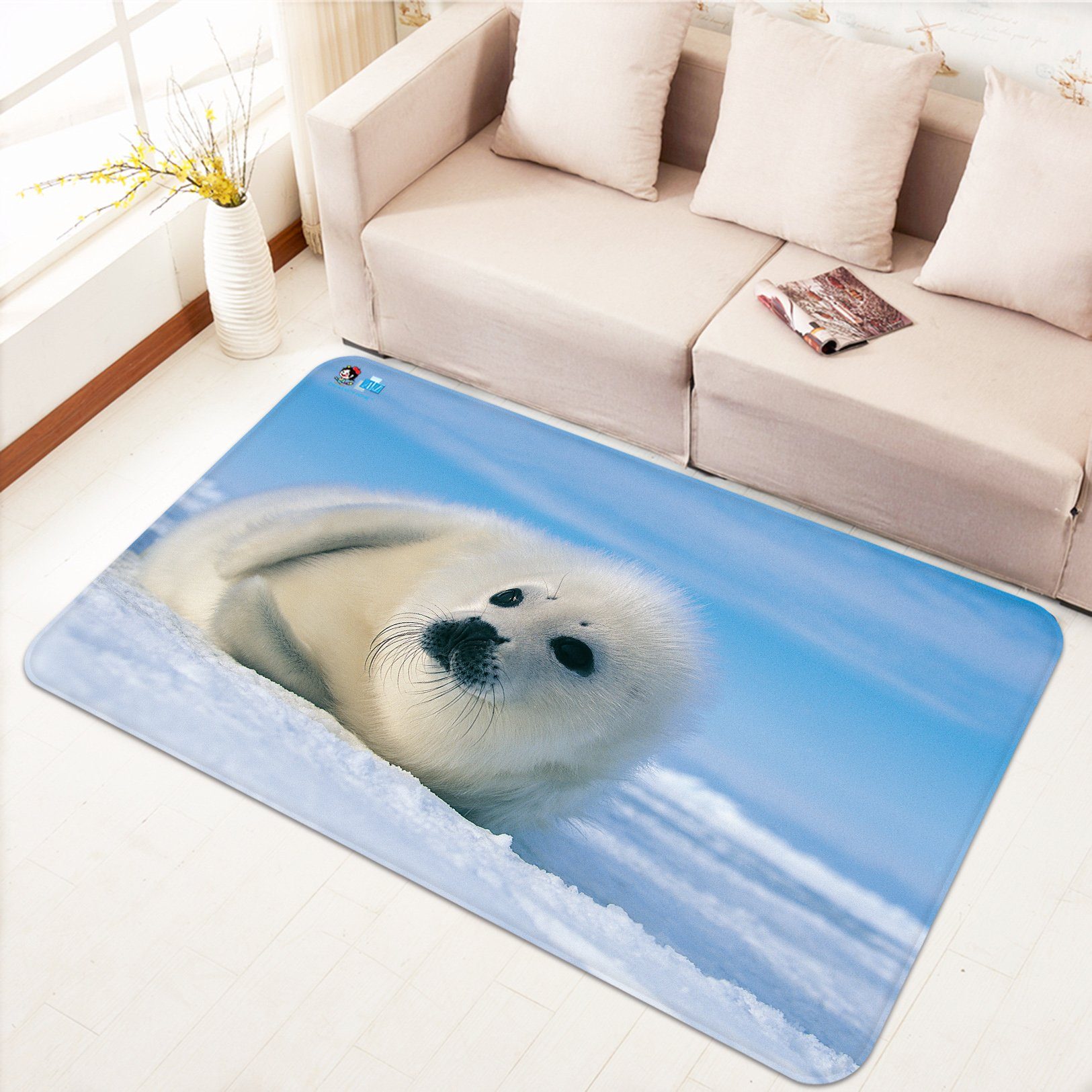 3D Sea Lions 6389 Non Slip Rug Mat Mat AJ Creativity Home
