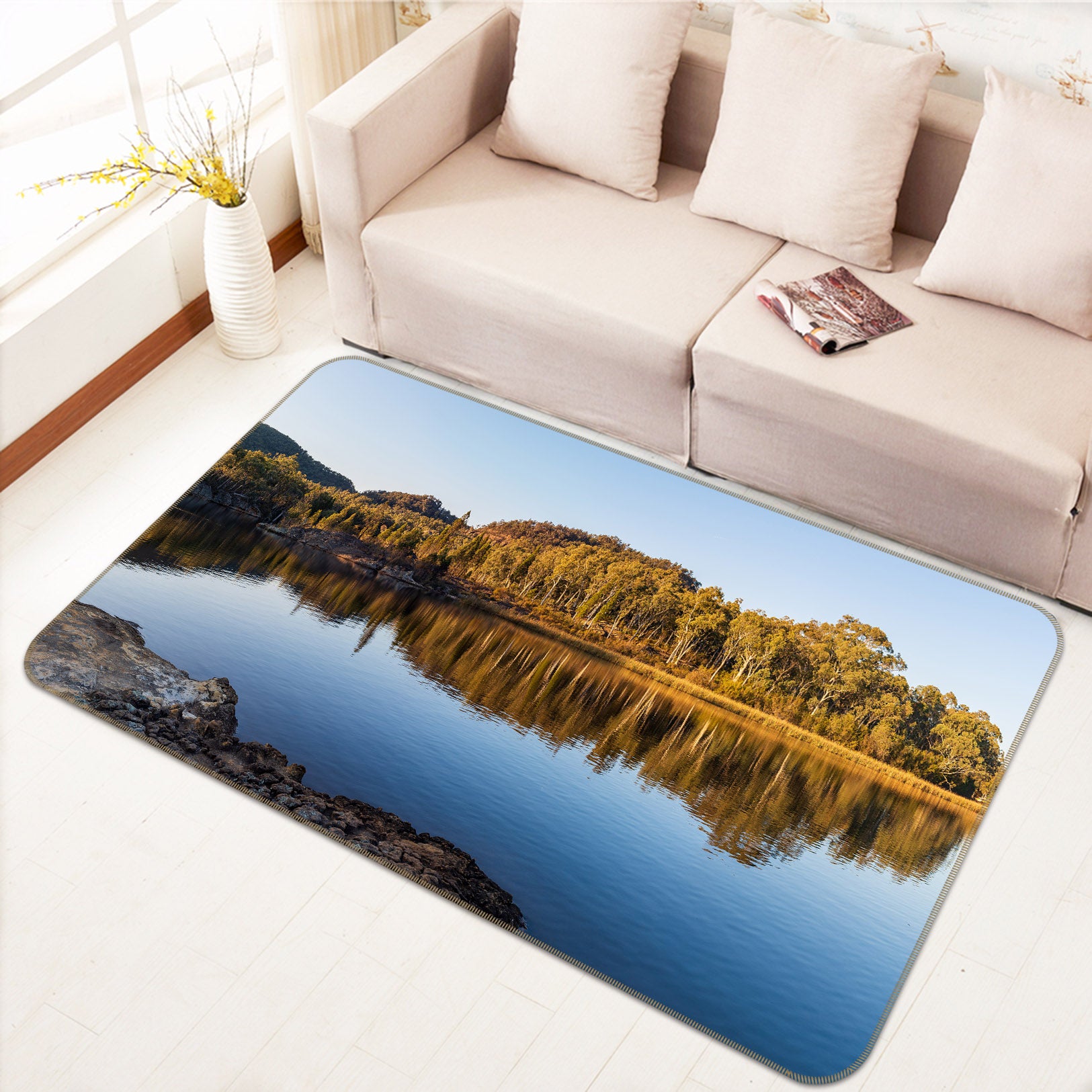 3D Lake 36085 Non Slip Rug Mat