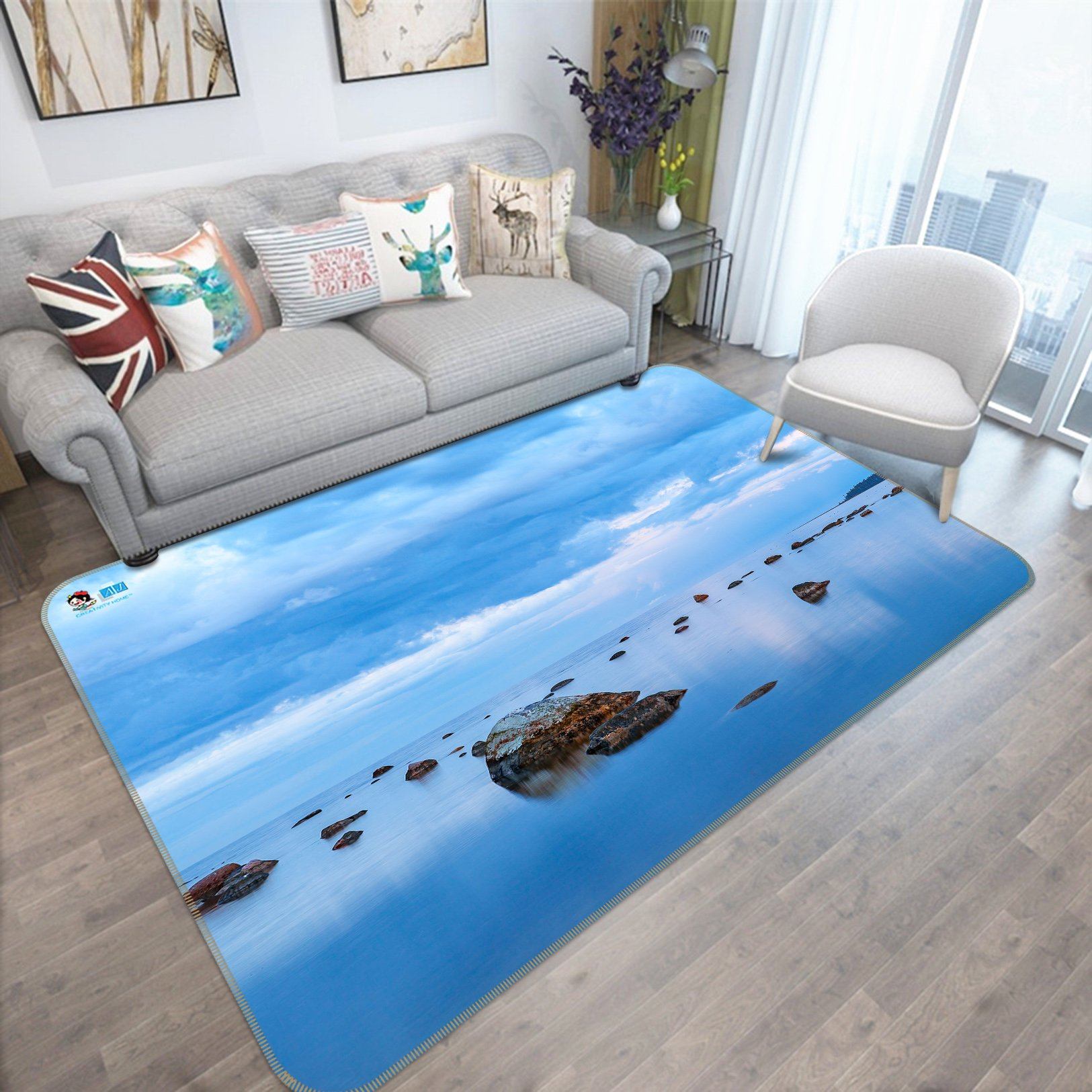 3D Peaceful Sea Scenery 226 Non Slip Rug Mat Mat AJ Creativity Home