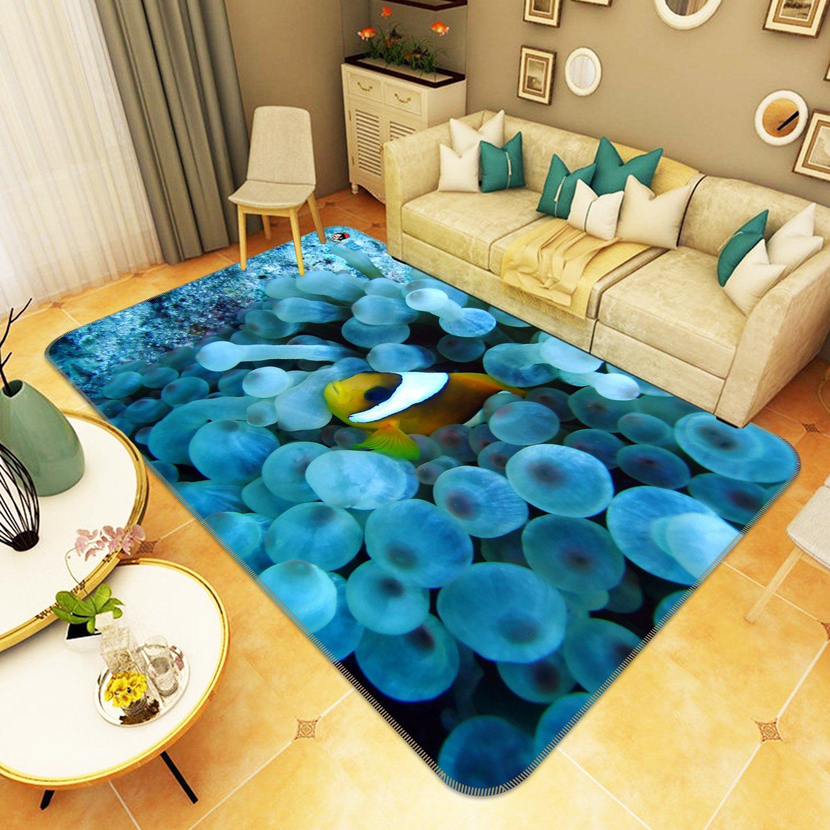 3D Jellyfish Plexus Fishes 289 Non Slip Rug Mat Mat AJ Creativity Home