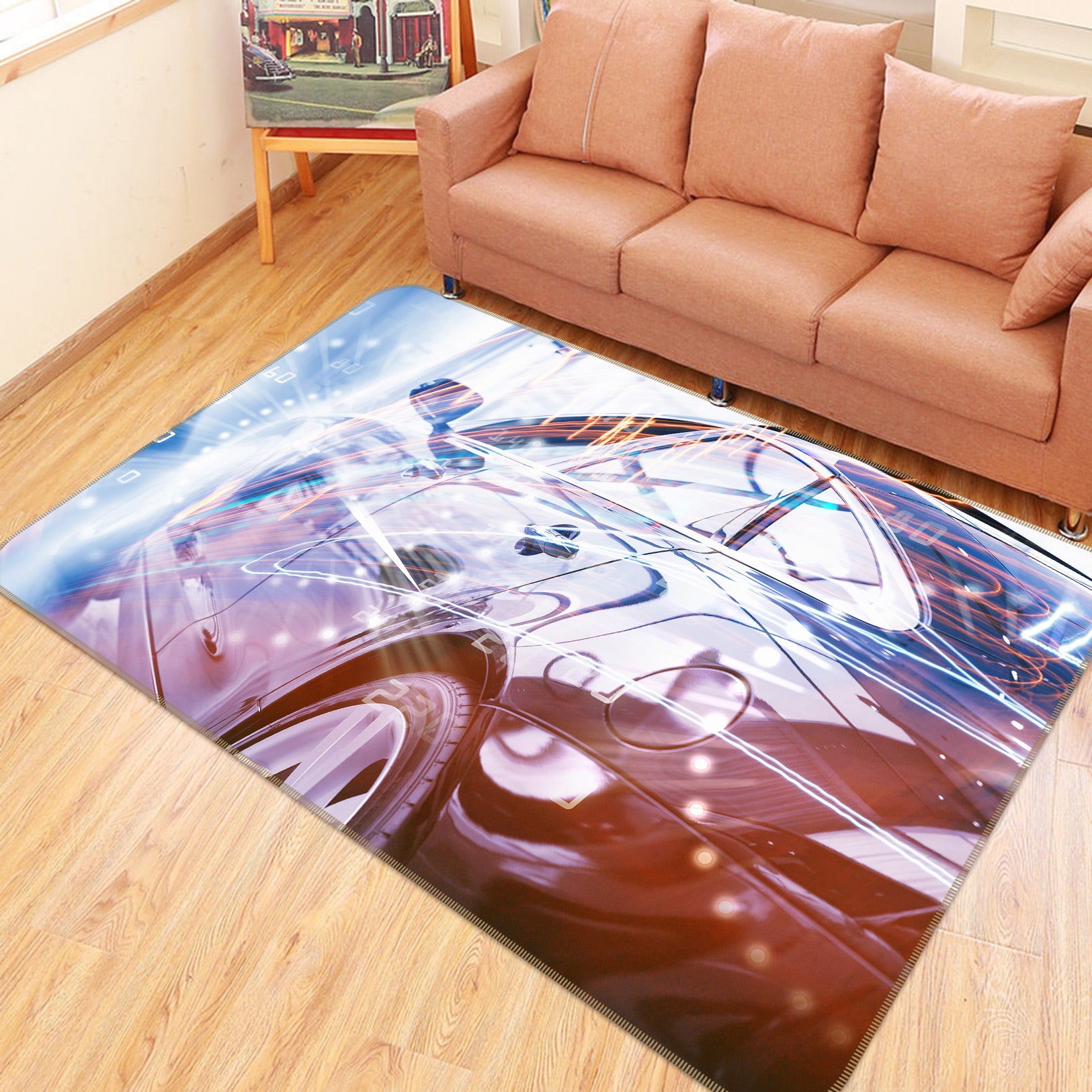 3D Car Body 67187 Vehicle Non Slip Rug Mat