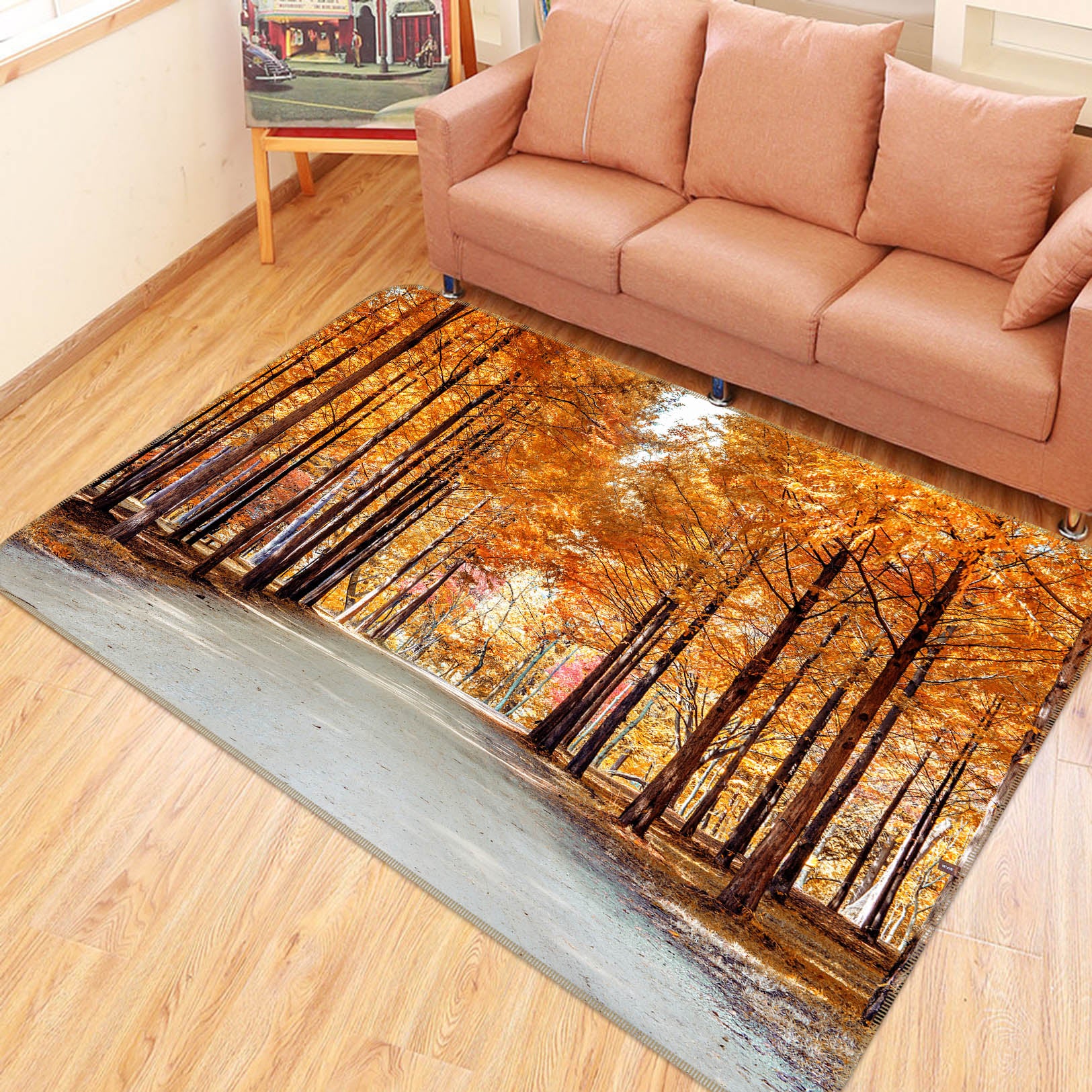 3D Forest The Way 35098 Non Slip Rug Mat