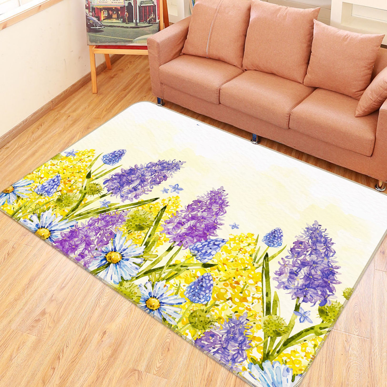 3D Flower Bush 30207 Non Slip Rug Mat
