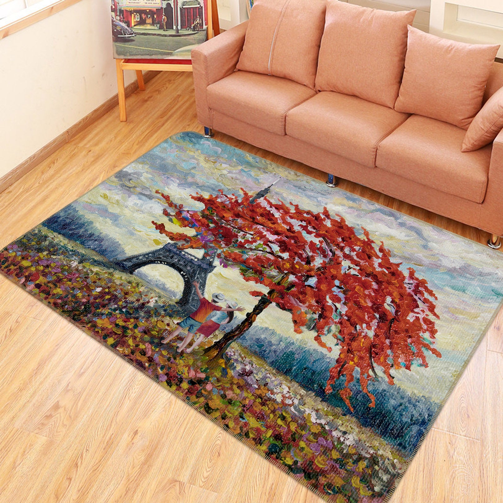 3D Tree Tower 30157 Non Slip Rug Mat