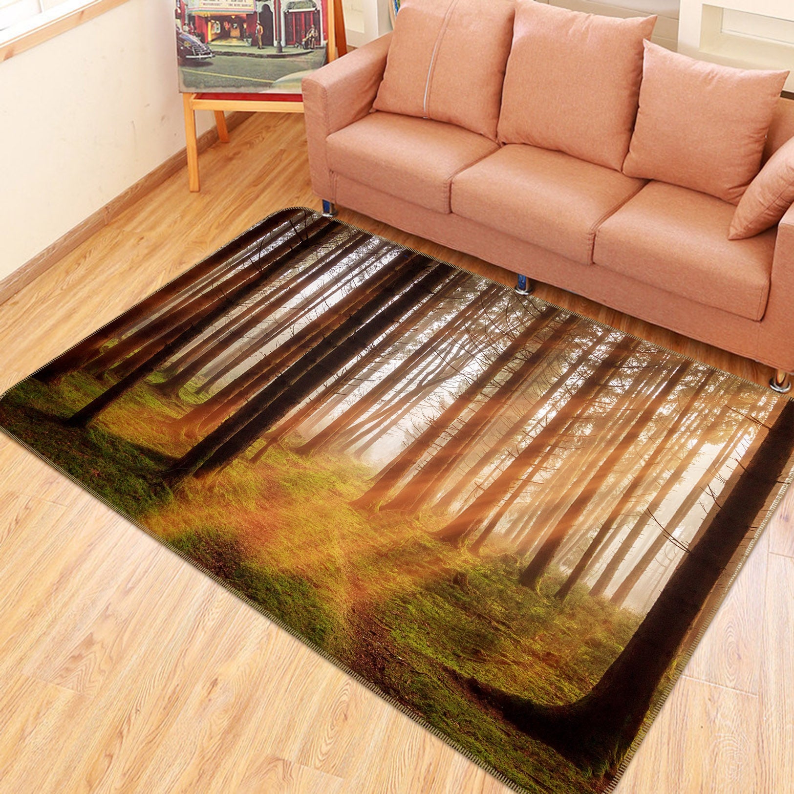 3D Forest 36137 Non Slip Rug Mat