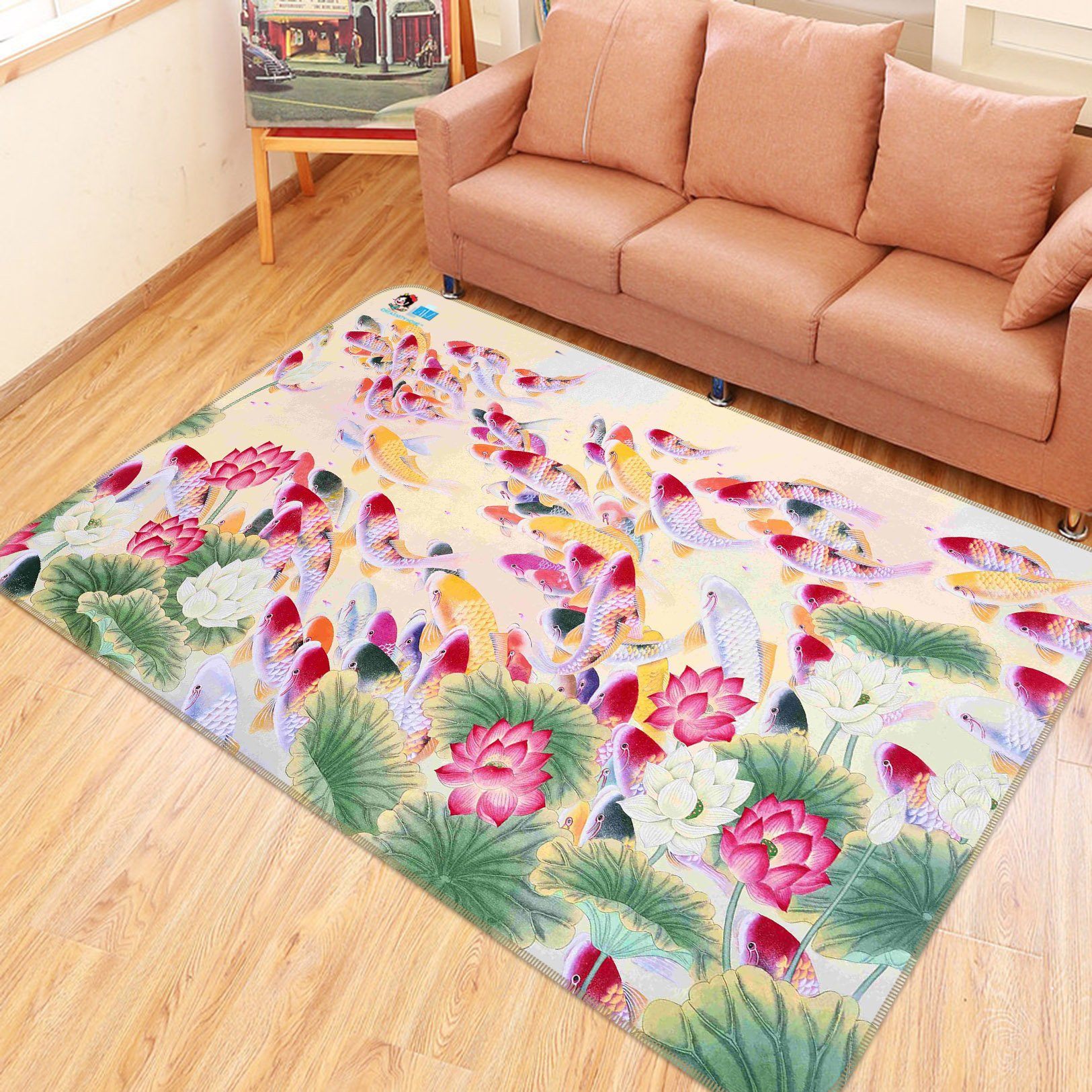 3D Painting Fish 737 Non Slip Rug Mat Mat AJ Creativity Home