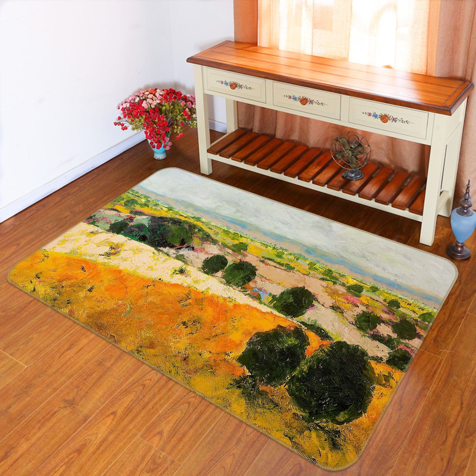 3D Grassland Saplings 1027 Allan P. Friedlander Rug Non Slip Rug Mat Mat AJ Creativity Home