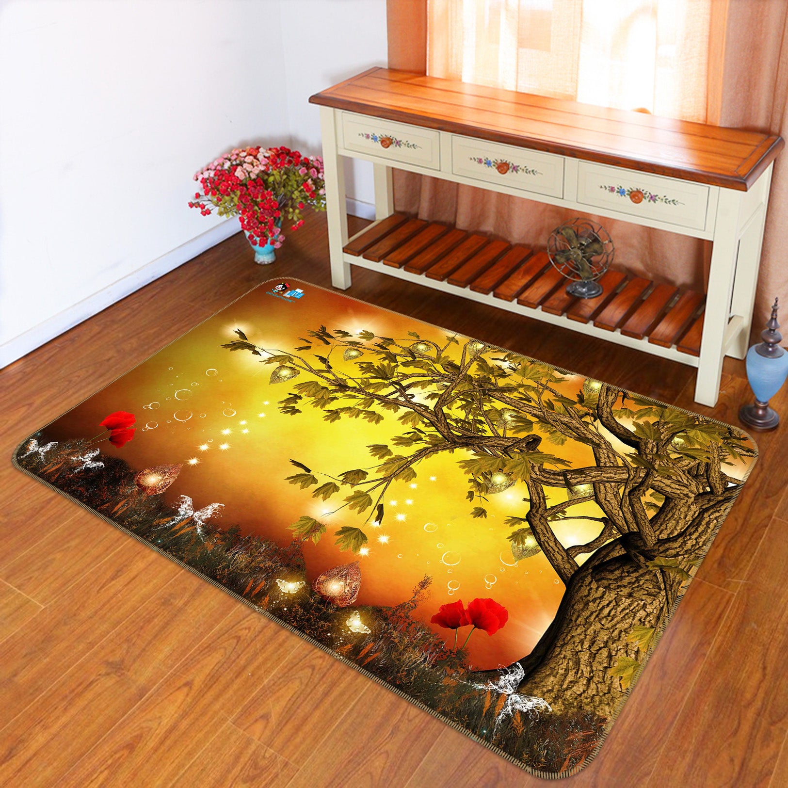 3D Tree Vine 66073 Non Slip Rug Mat