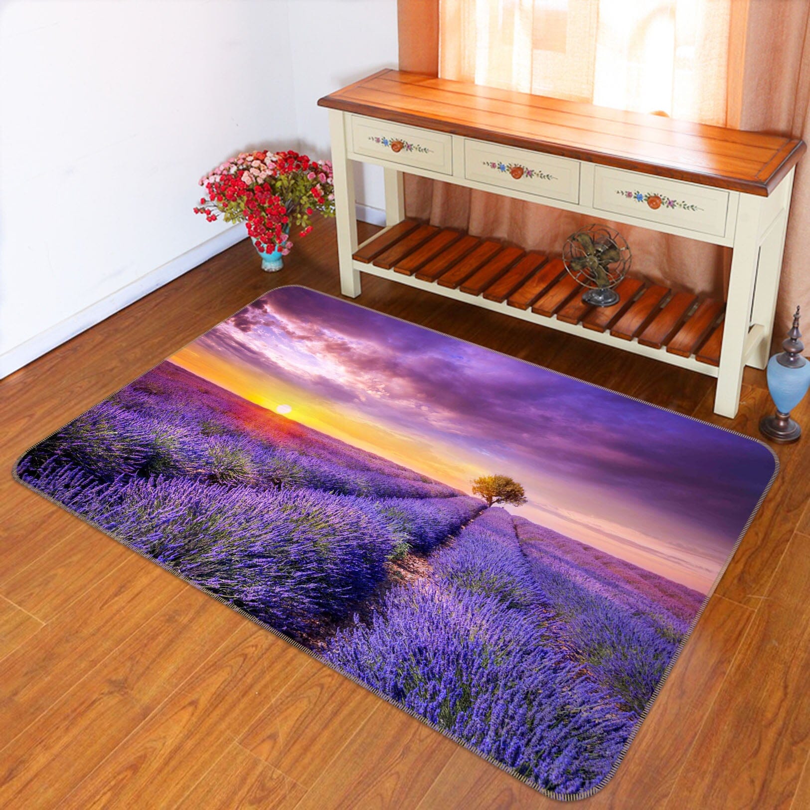 3D Purple World 1099 Marco Carmassi Rug Non Slip Rug Mat Mat AJ Creativity Home