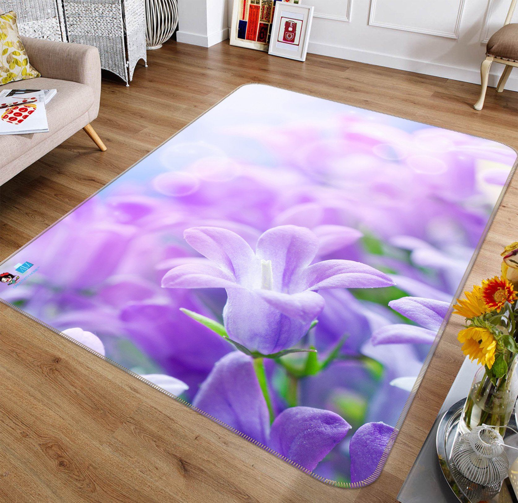 3D Morning Glory 347 Non Slip Rug Mat Mat AJ Creativity Home