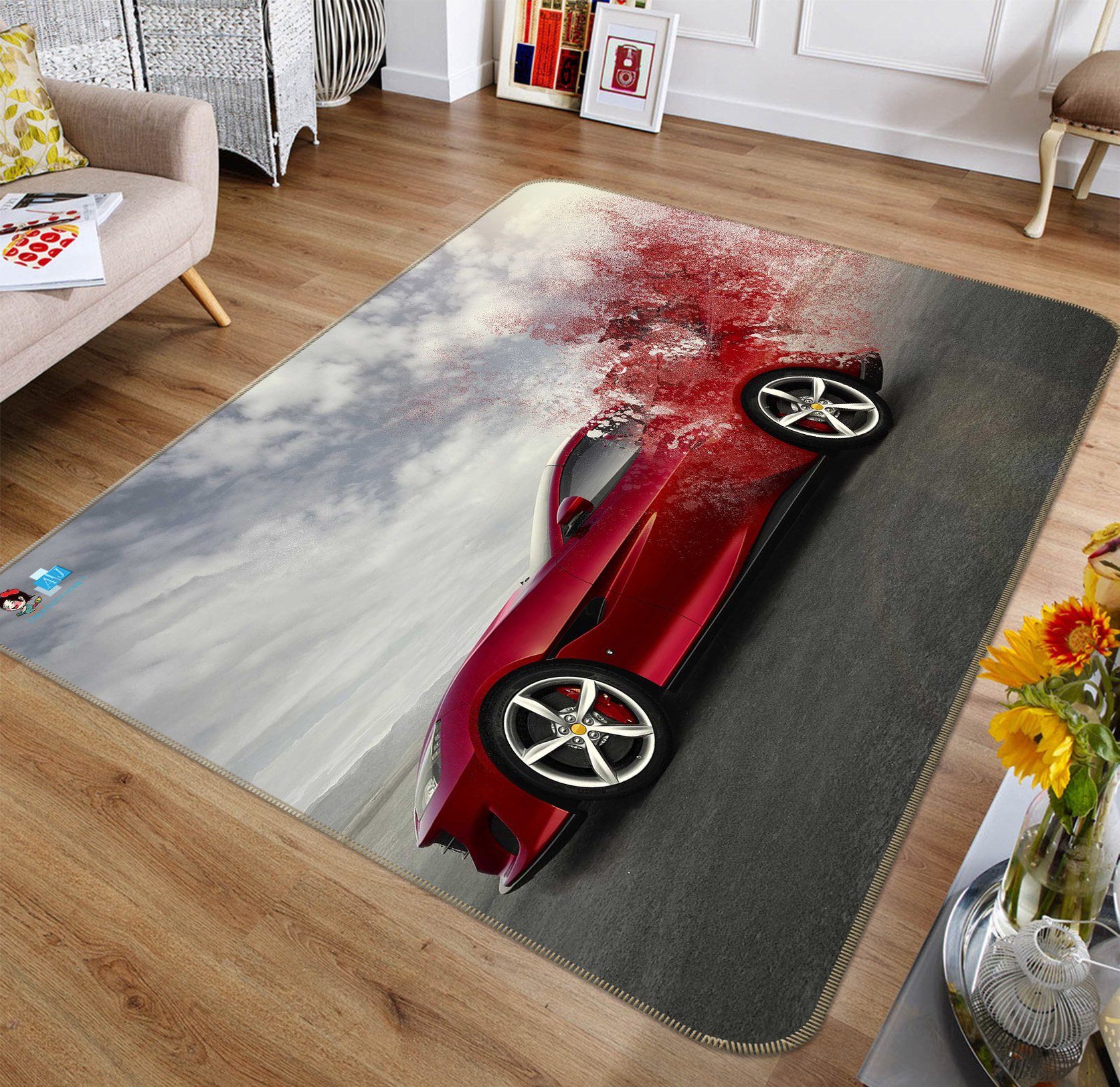 3D Bridge Exhaust 223 Non Slip Rug Mat Mat AJ Creativity Home