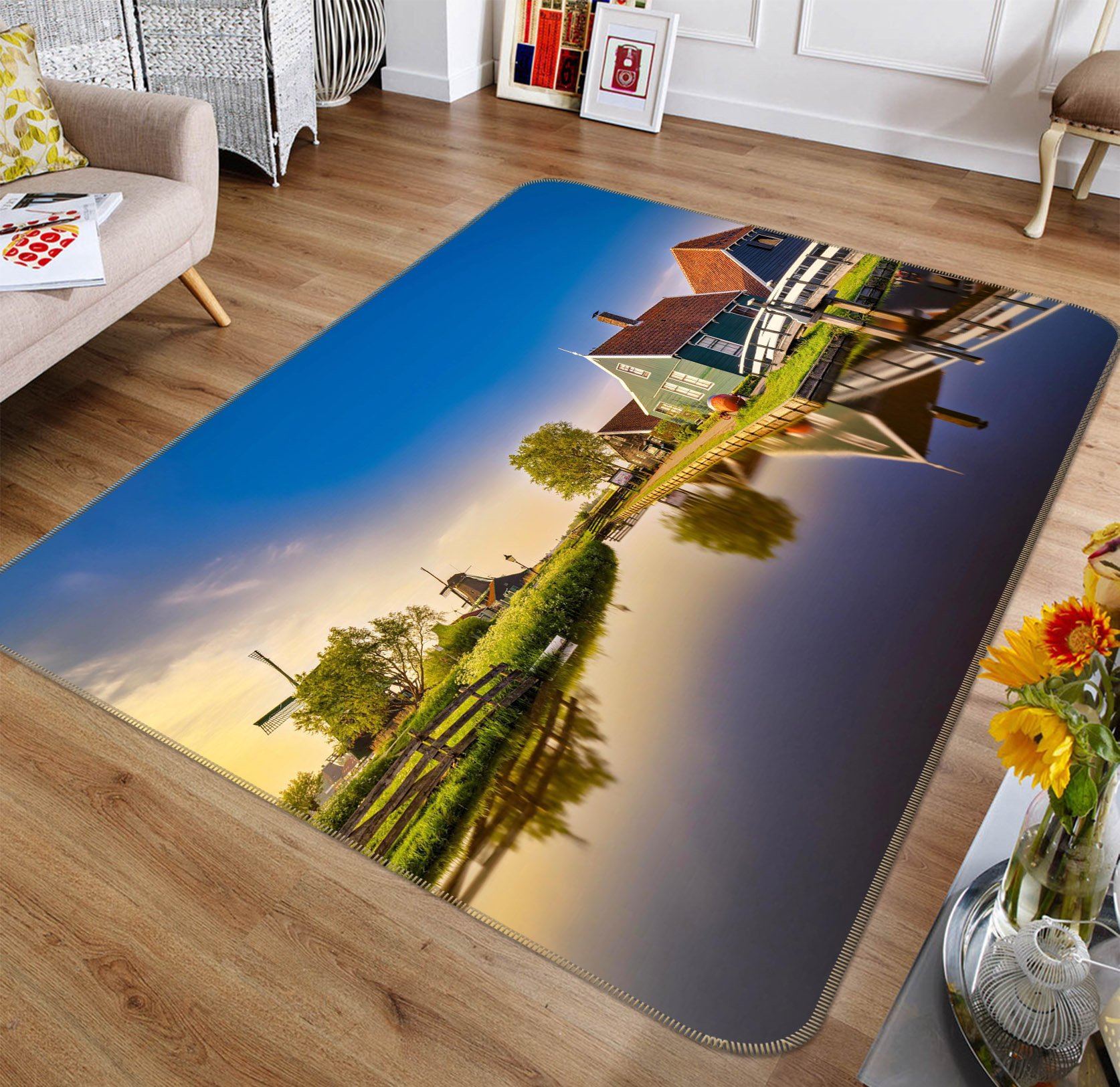 3D Beautiful Countryside 1086 Marco Carmassi Rug Non Slip Rug Mat Mat AJ Creativity Home